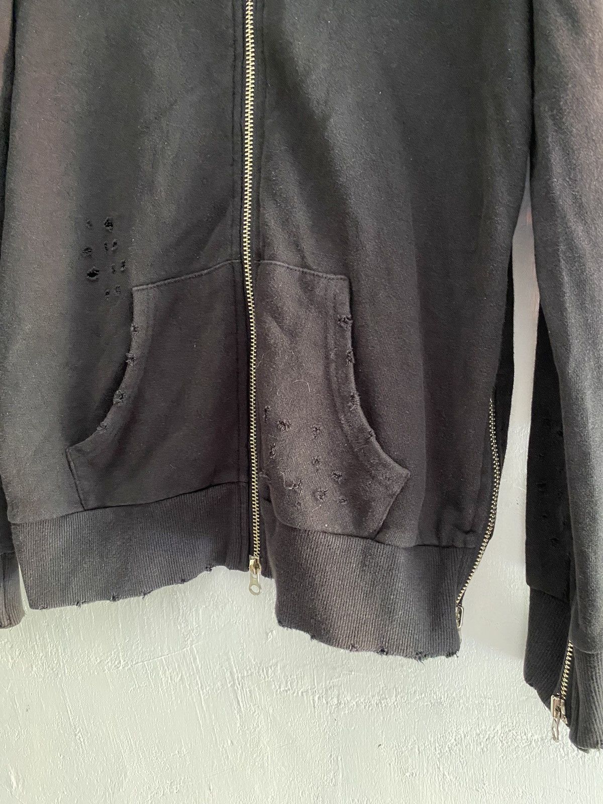 If Six Was Nine × Japanese Brand × Le Grande Bleu (L.G.B.) Japanese unknwn distressed multi zip hoodie Size US XL / EU 56 / 4 - 6 Thumbnail