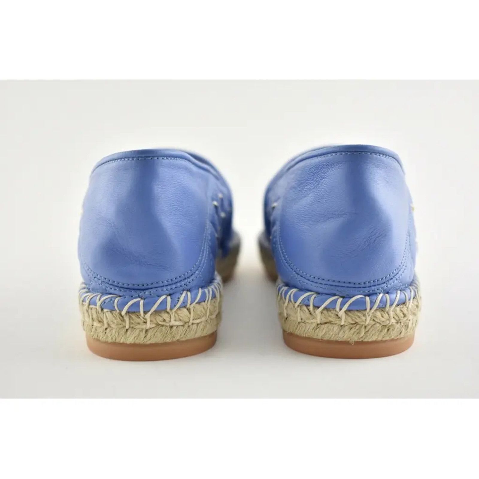 Valentino Valentino Rockstud Spike Blue Quilted Leather Slide Back Size US 7 / IT 37 - 11 Thumbnail