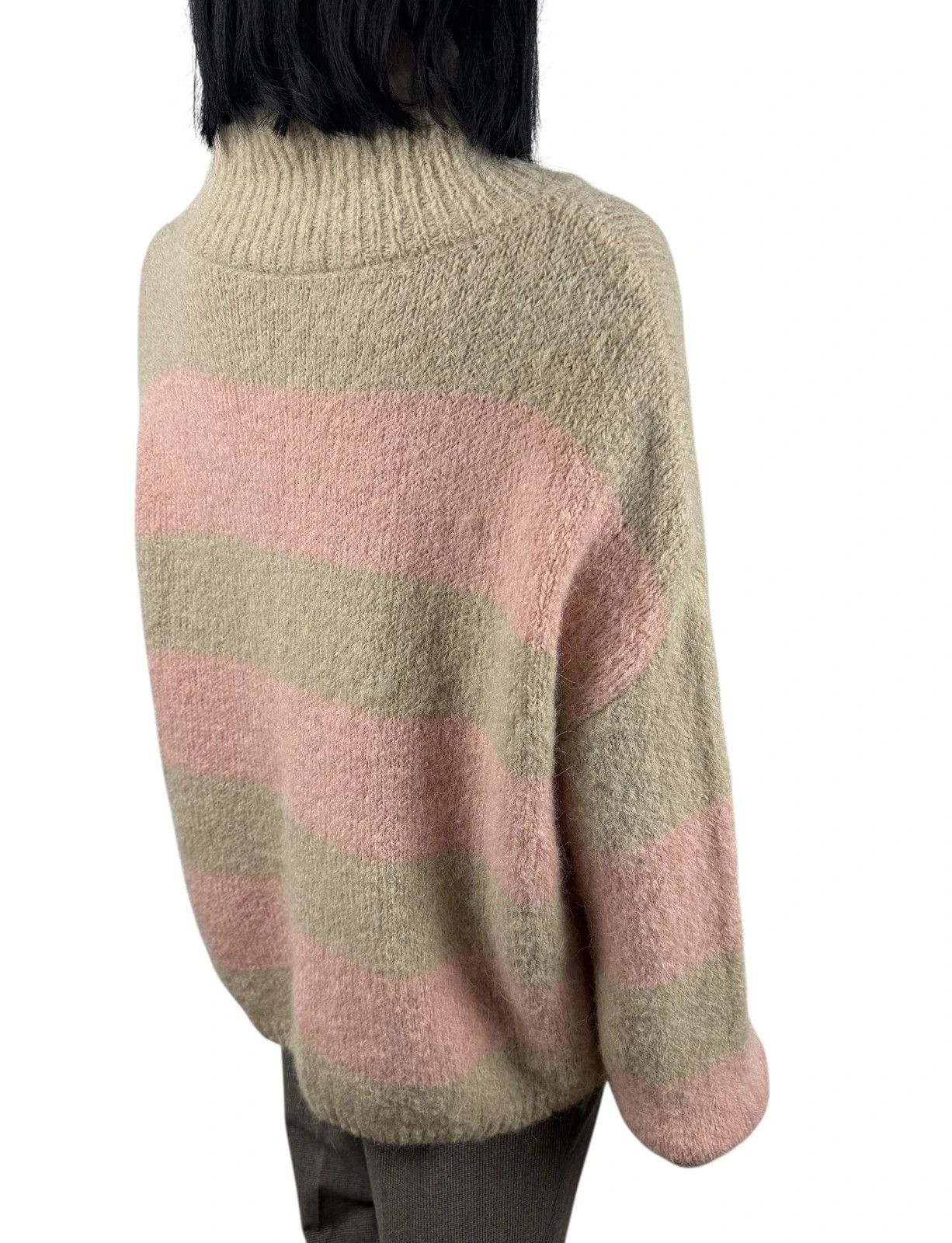 True Religion True Religion Striped Mohair Knit Sweater Mock Neck size S Size S / US 4 / IT 40 - 7 Thumbnail