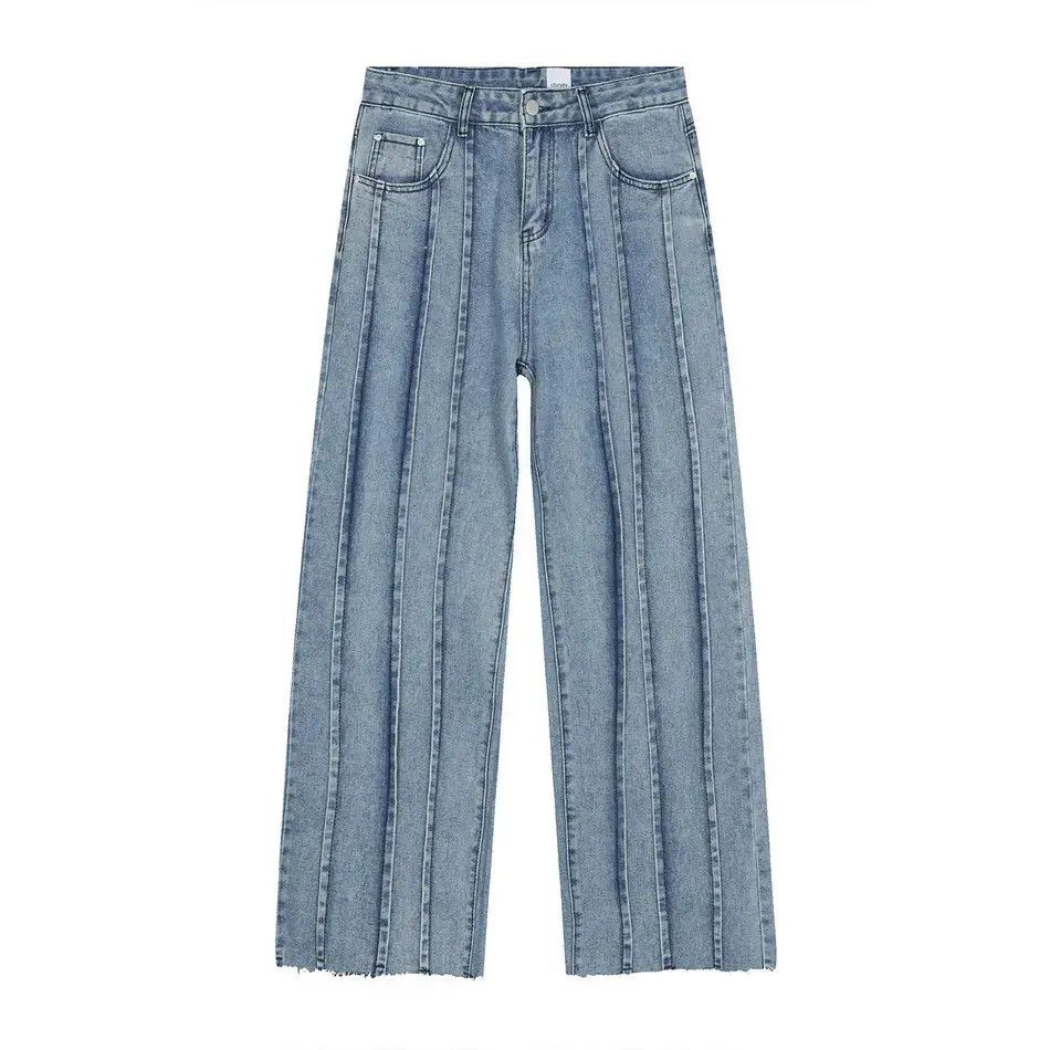 Japanese Brand Retro loose high street straight leg jeans Size US 32 / EU 48 - 4 Thumbnail