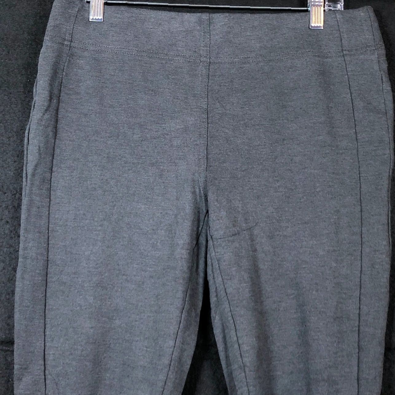 Loft LOFT Womens Pants Gray Pull On Mid Rise Leggings Rayon Nylon Stretch Large Size 24" / US 00 / IT 34 - 2 Thumbnail