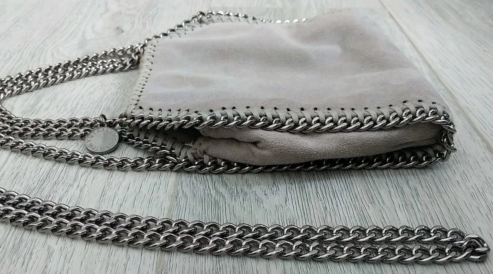 Stella McCartney Stella Mccartney Leather Shoulder Bag Auth Falabella Gray Size ONE SIZE - 4 Thumbnail