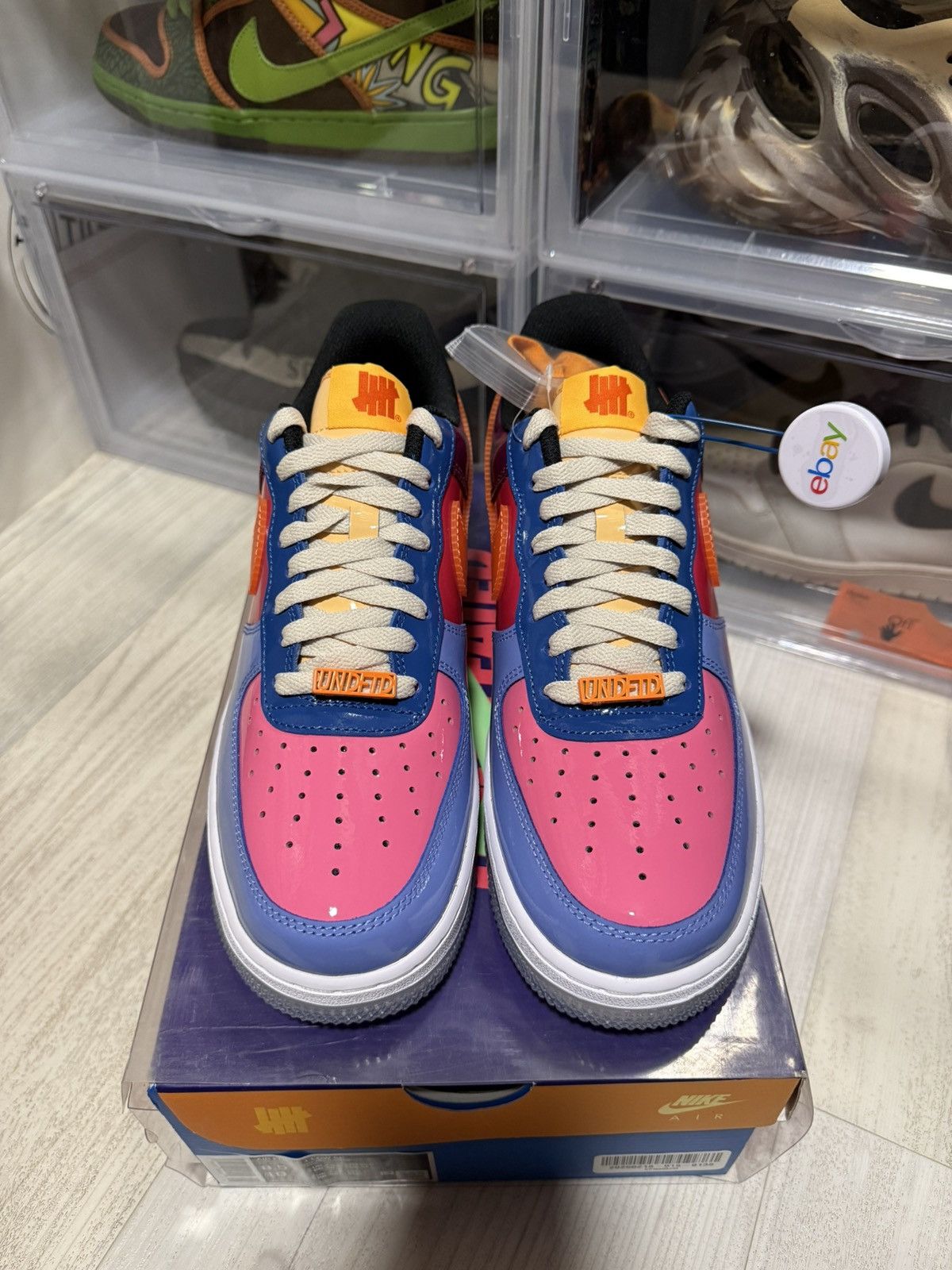 Nike × Undefeated Nike Force 1 Low Undefeated Total Orange Size US 8.5 / EU 41-42 - 4 Thumbnail