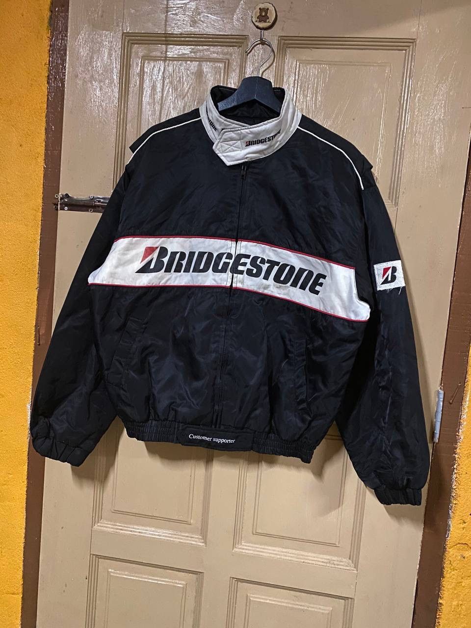 Vintage Vintage 90s Bridgestone Racing Bomber Jacket Size US L / EU 52-54 / 3 - 5 Thumbnail
