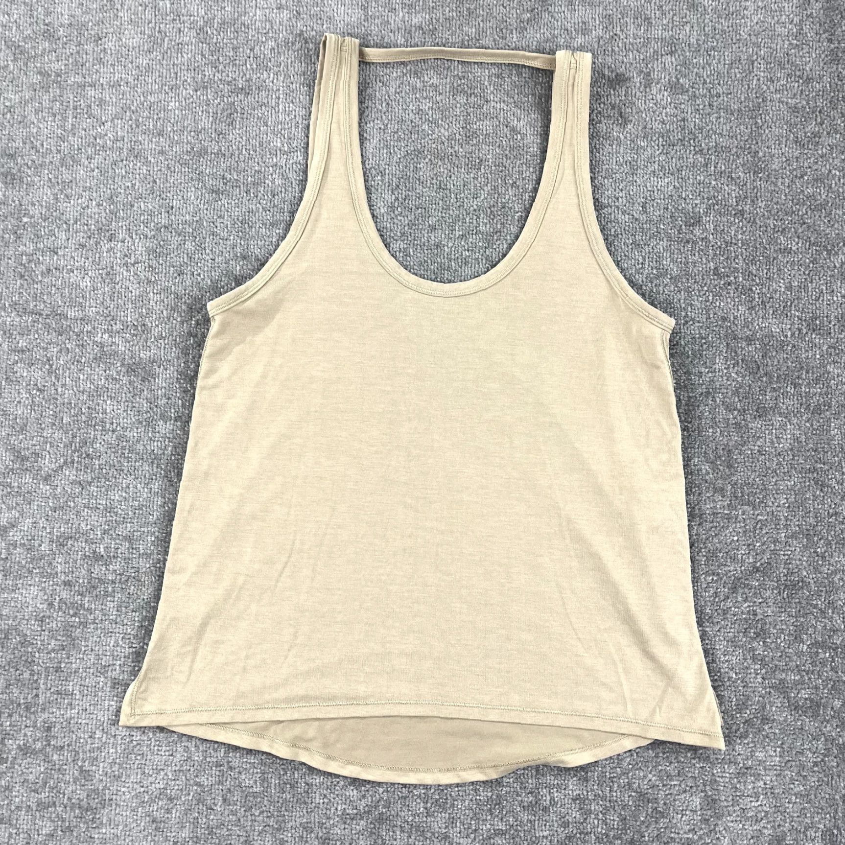 Lululemon LULULEMON Shirt Womens Tank Top Size 4 Trench Brown Yoga Gym Ease of it All Size S / US 4 / IT 40 - 4 Thumbnail