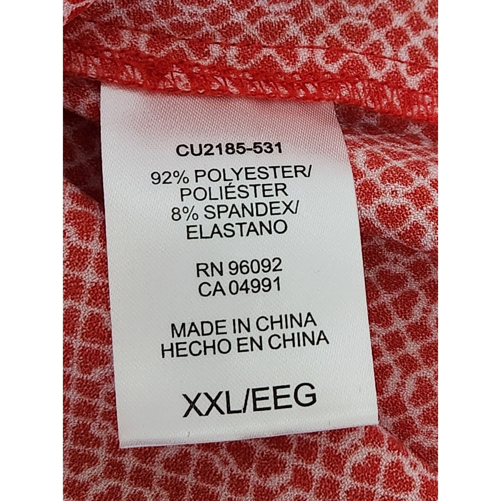 Other Hilary Radley Red White Geo Print Short Capped Sleeves XXL Size XXL / US 16-18 / IT 52-54 - 5 Thumbnail