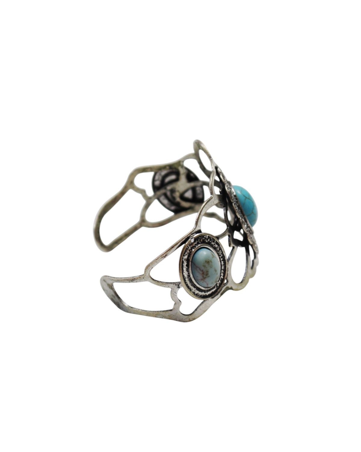 Japanese Brand × Vintage 2000S JAPANESE MADE BLUE STONE CUFF BRACELET Size ONE SIZE - 4 Thumbnail