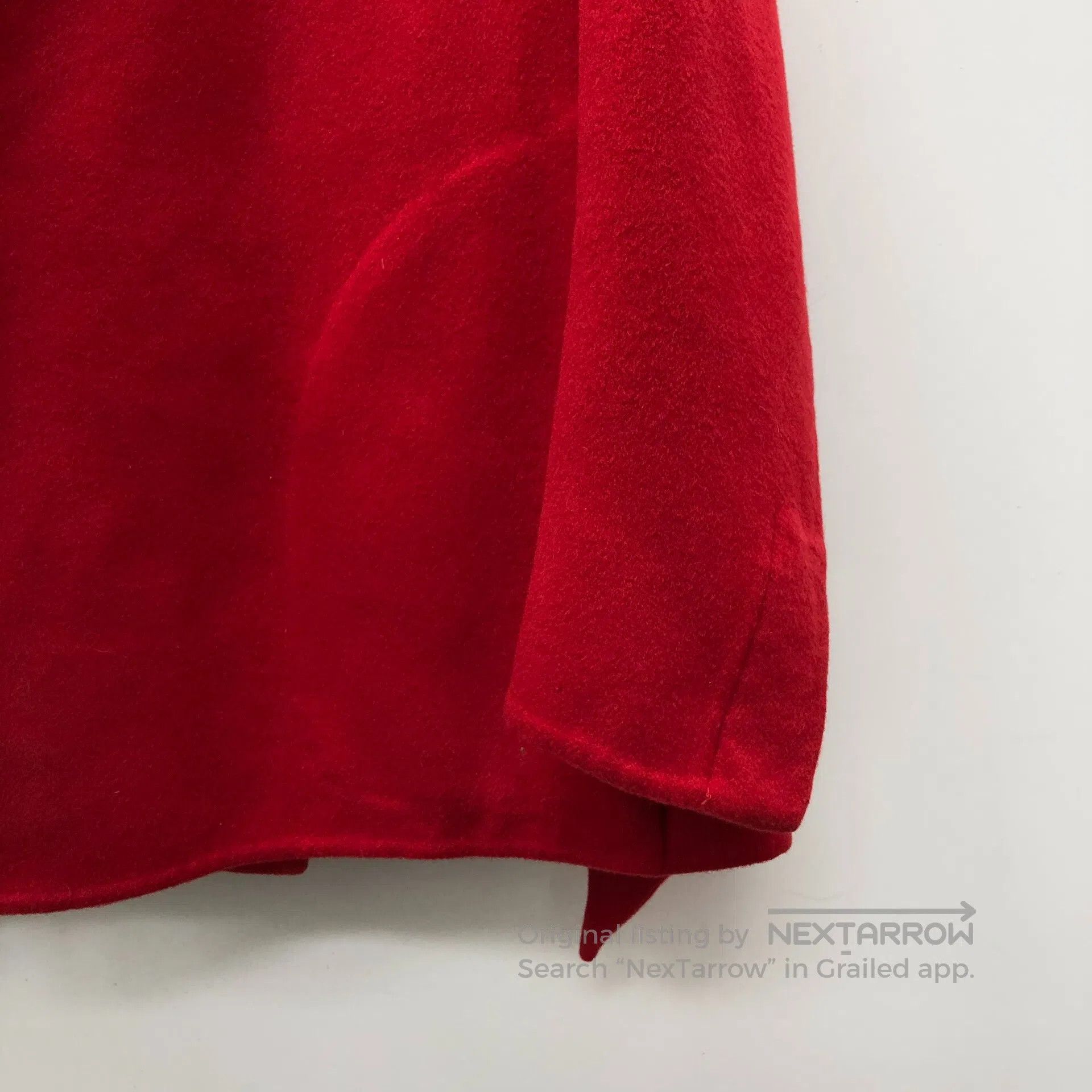 Dior Dior Red Cashmere Stand Collar Belted Trench Coat| Size US S / EU 44-46 / 1 - 4 Thumbnail