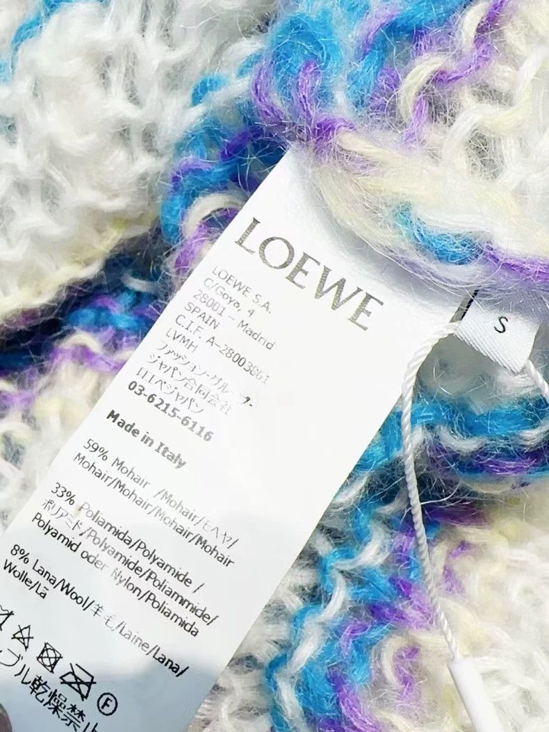 Loewe LOEWE Classic Ma Hai Mao colored striped knit top Size S / US 4 / IT 40 - 4 Thumbnail