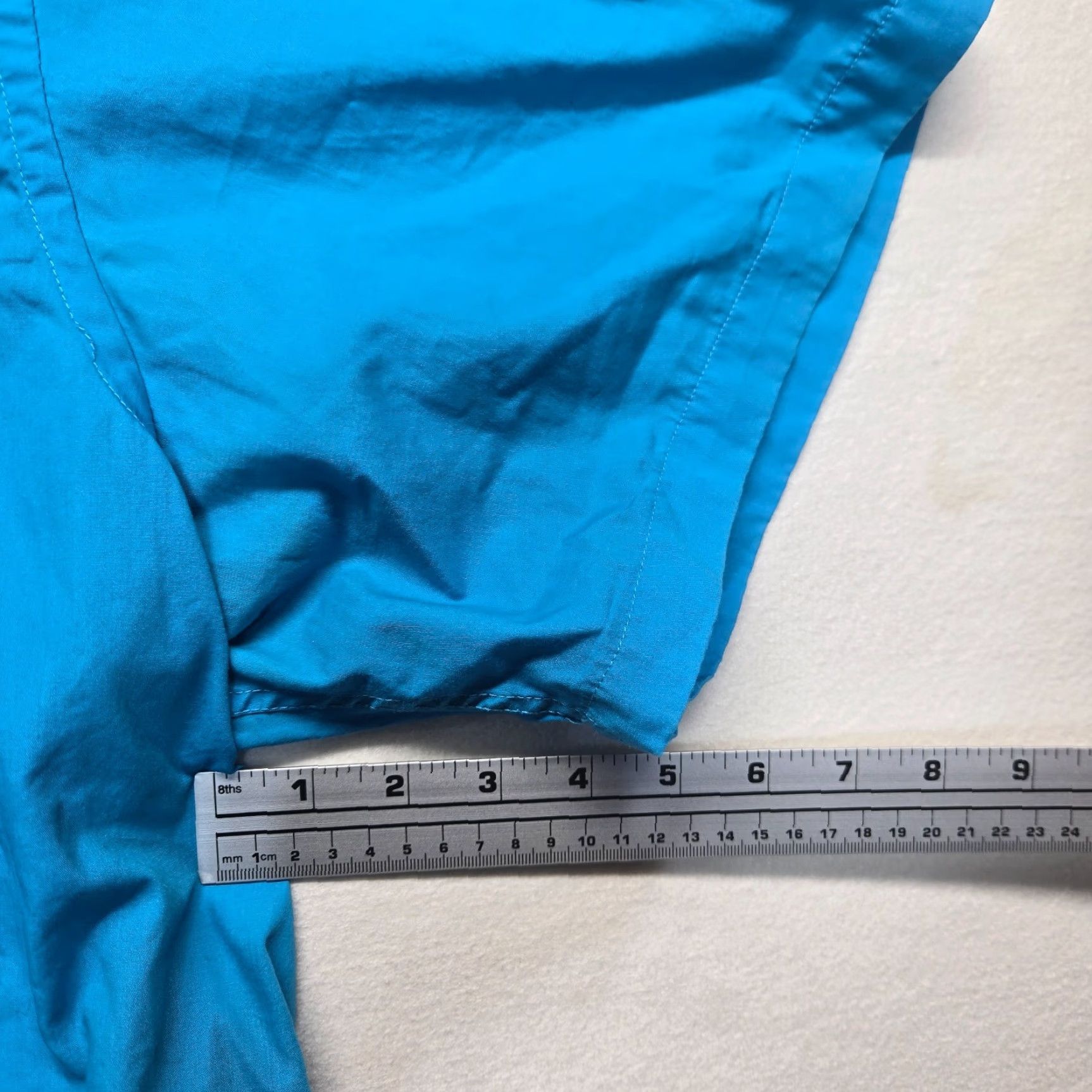 Vintage Bill Robinson Dress Shirt Solid Blue Button-Down 3X Big & Tall Adult Mens Shirt Size 48R - 5 Thumbnail