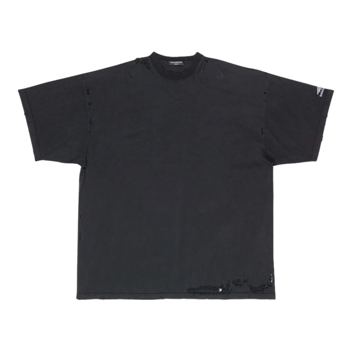 Balenciaga Balenciaga 3B Sports Icon Repaired T-Shirt Size US XL / EU 56 / 4 - 4 Thumbnail