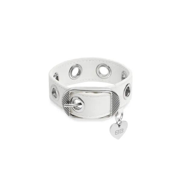 Balenciaga Cagole Bracelet in White Size ONE SIZE - 1 Thumbnail