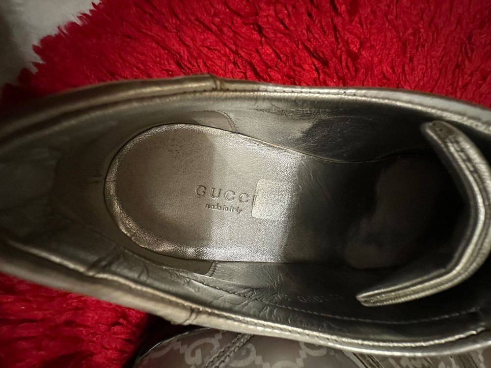 Gucci Gucci Vintage Monogram Old Mirror Leather Shoes Size US 8 / IT 38 - 10 Thumbnail