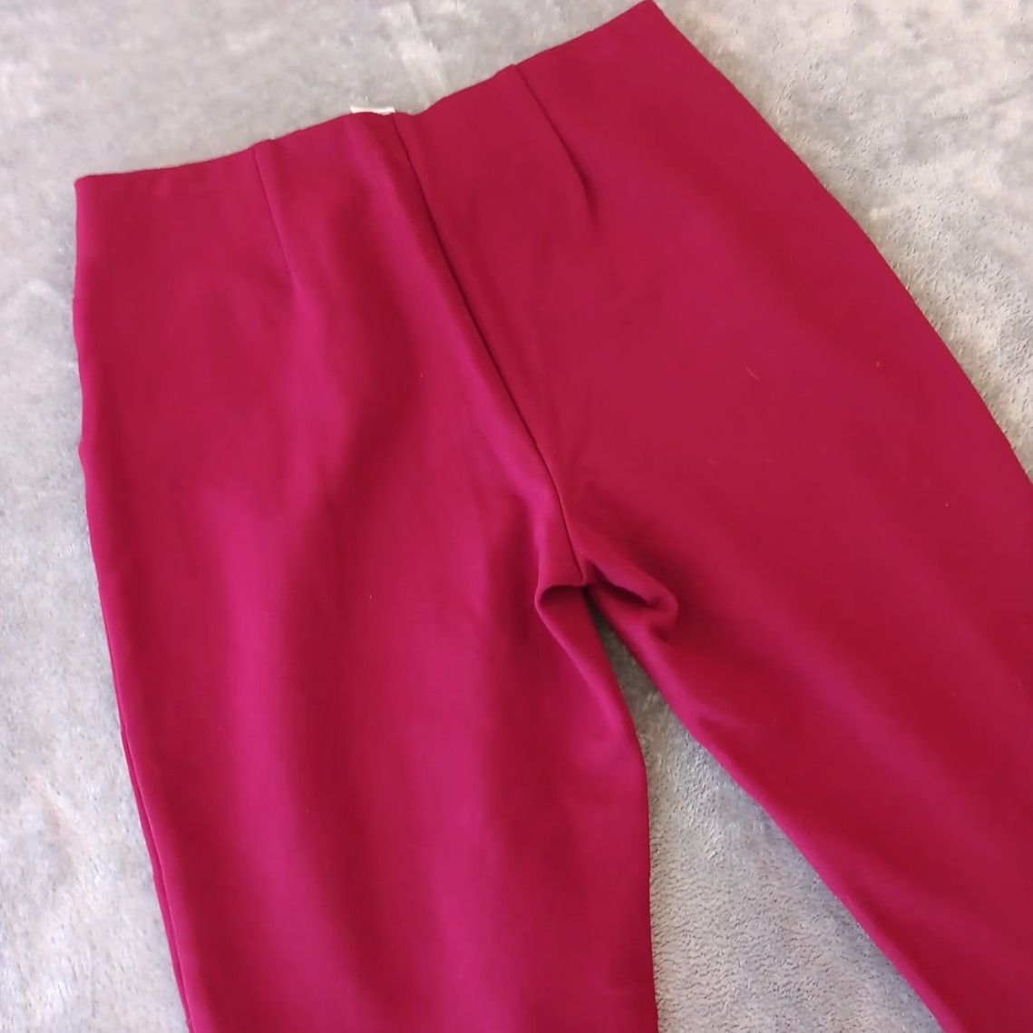 Vintage Chico's Pants Womens Ankle Straight Size 6 Red Wine Pull On Stretch 30x27 Mid Rise Size 28" / US 6 / IT 42 - 7 Thumbnail
