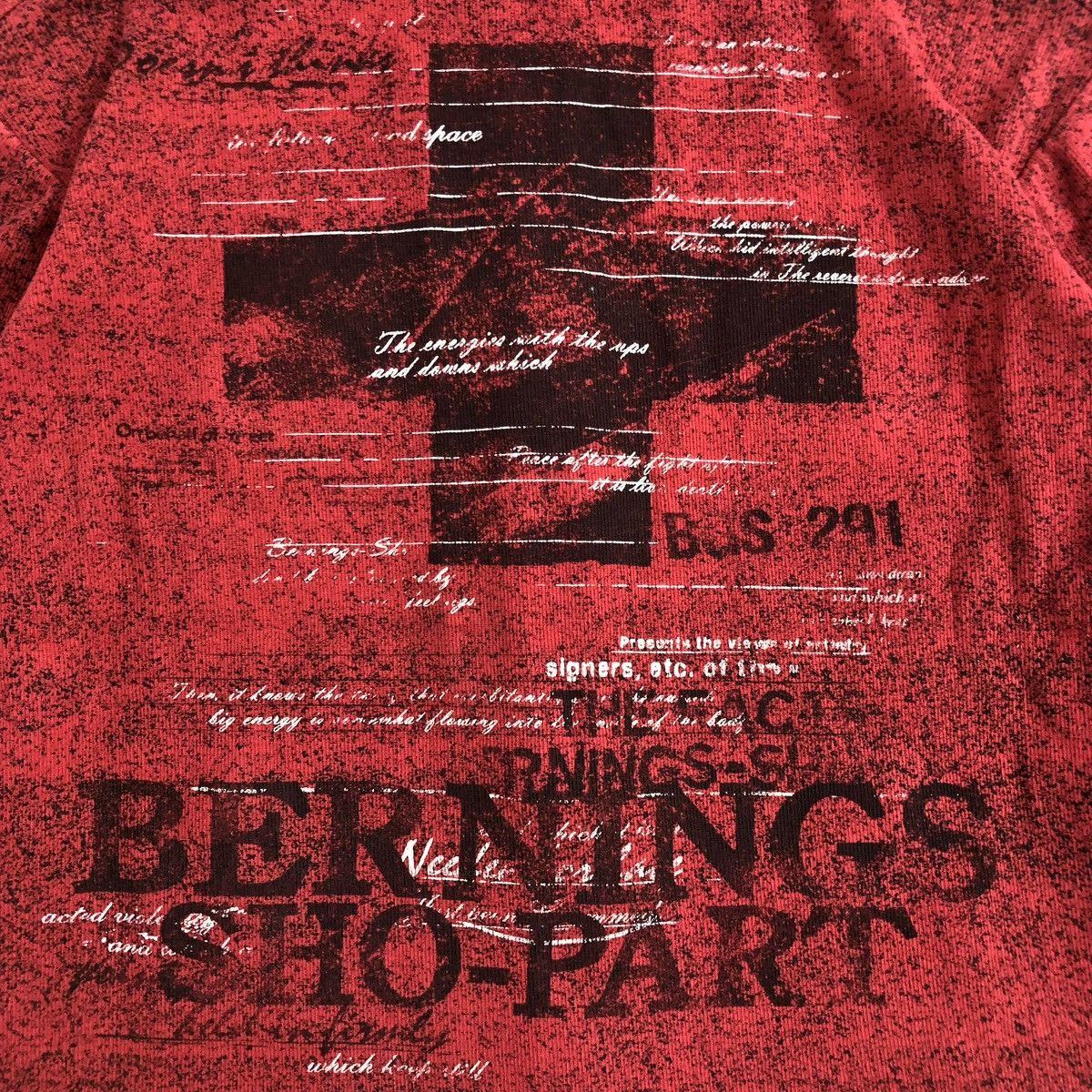 BERNINGS SHO 2000s Bernings Sho Asymmetric Grunge Lgb Cross Goa ZipHoodie Size US L / EU 52-54 / 3 - 15 Thumbnail