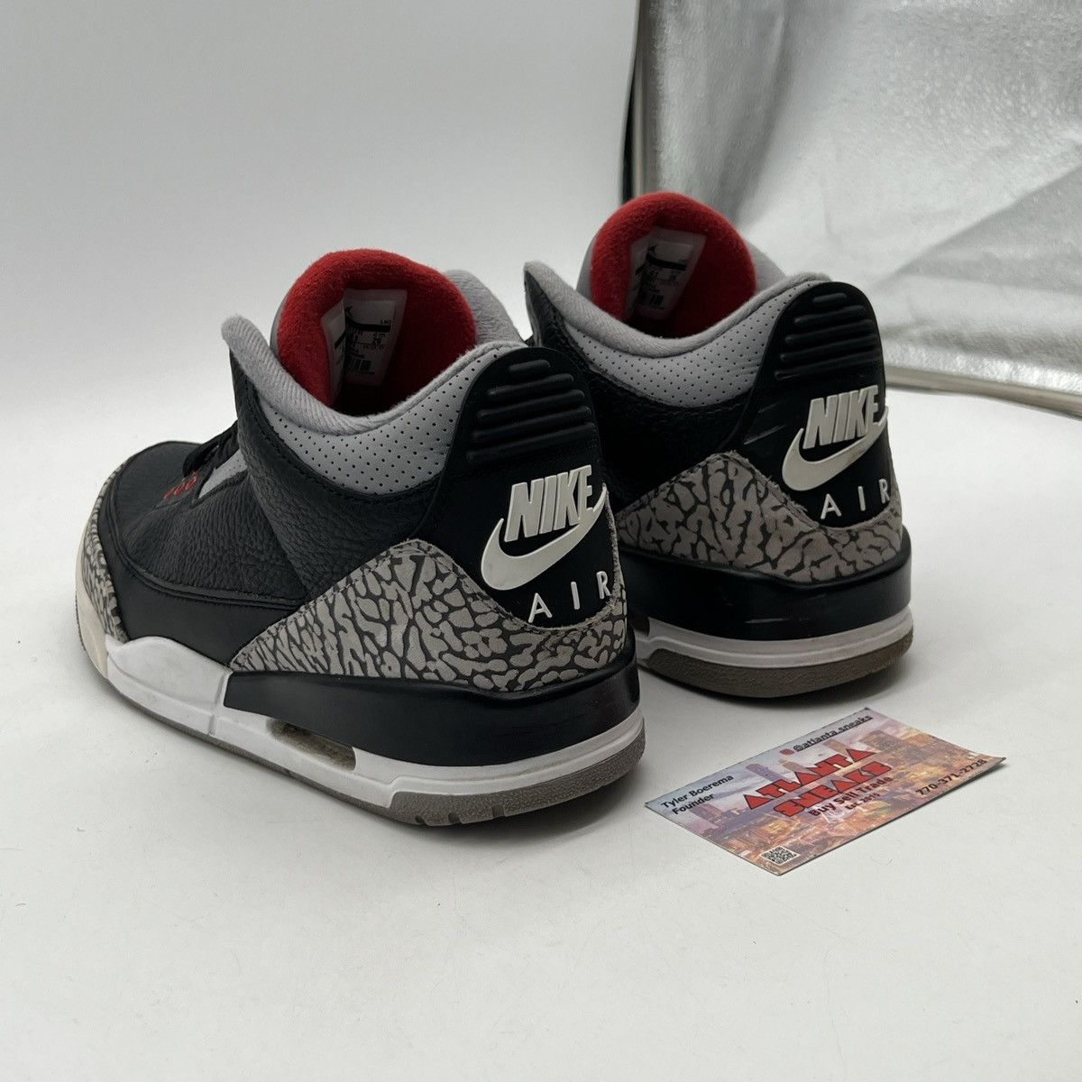 Jordan Brand Air Jordan 3 Black cement Size US 8 / EU 41 - 4 Thumbnail