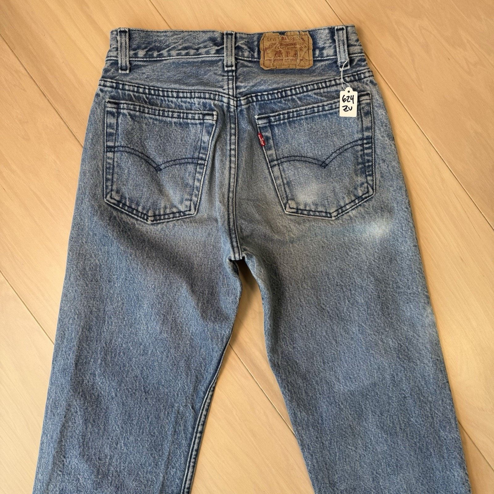 Levi's Vintage Levis 701 Jeans 24 Blue Straight Leg 80s Denim Size 24" / US 00 / IT 34 - 9 Thumbnail