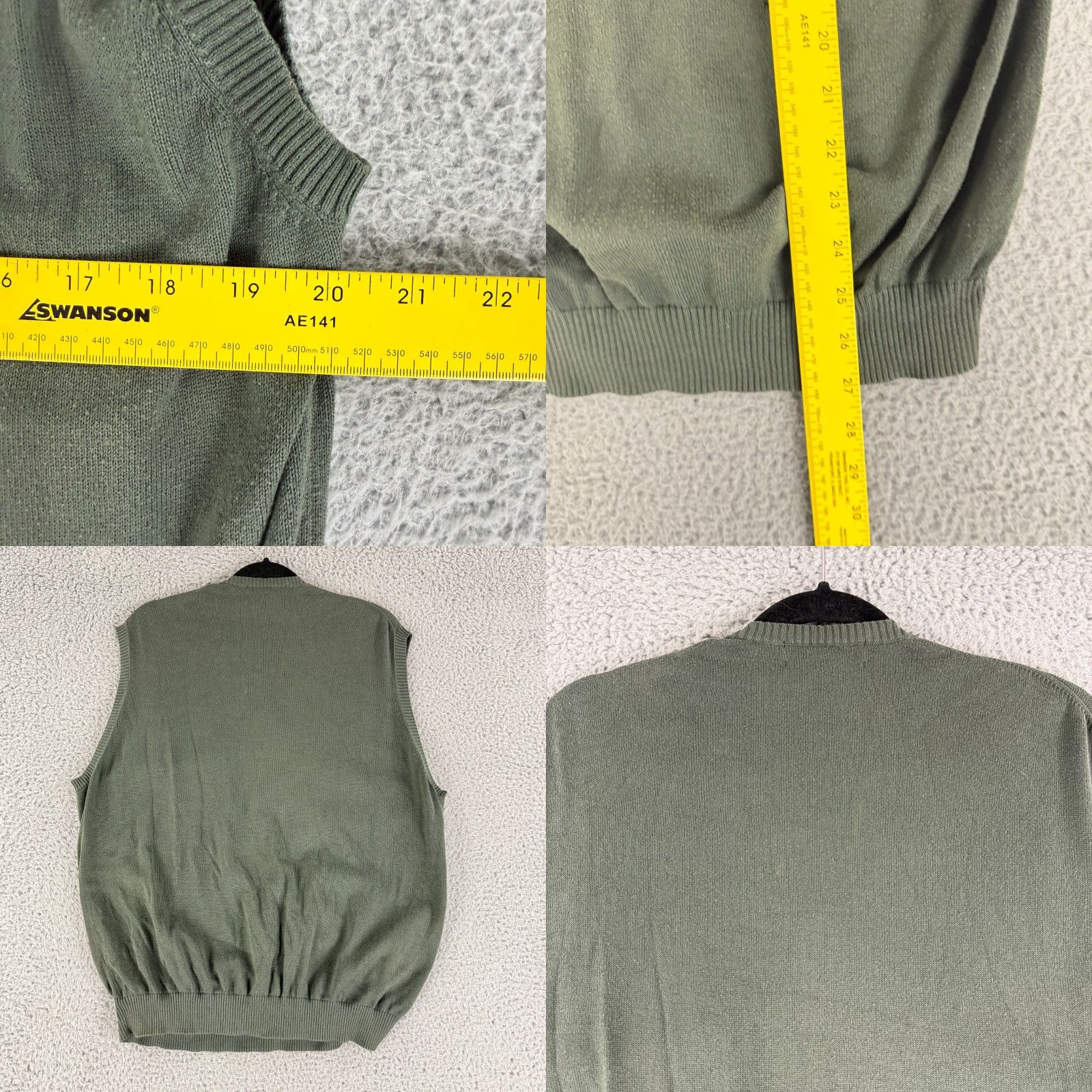 Brooks Brothers Brooks Brothers Sweater Vest Men Large Green 100% Cotton V-Neck Vintage Polo/Casual City Preppy Mens Vest Size US L / EU 52-54 / 3 - 8 Thumbnail