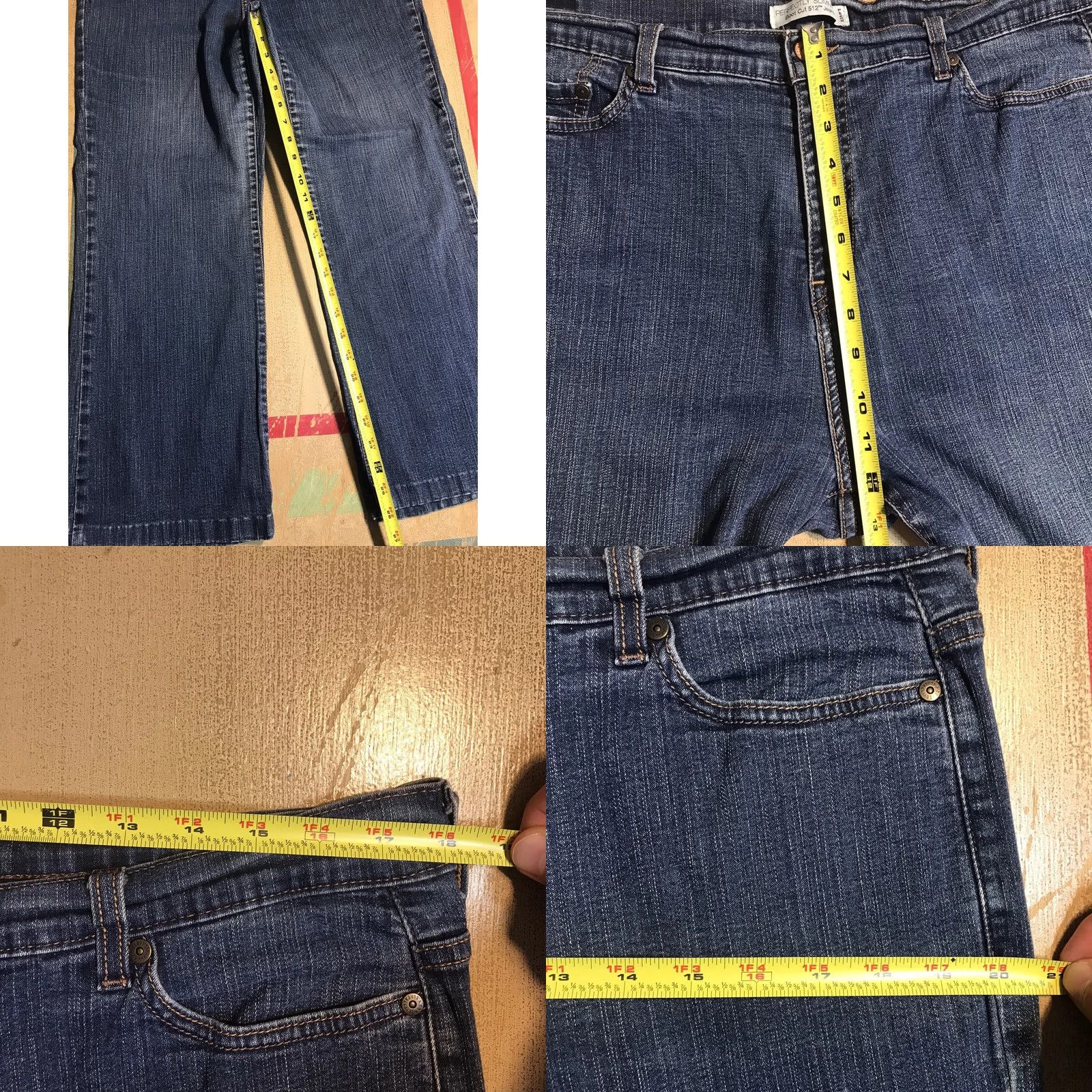 Levi's VINTAGE Levi's 512 Jeans Womens Regular Slim Straight 18 Inseam 26 Blue Denim 100% Cotton Bohemian 80s 90s Classic Hemmed Size 40" / US 18 - 9 Thumbnail