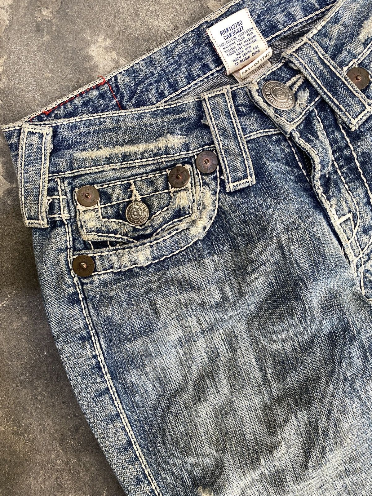 True Religion Flared True Religion Spiral Bootcut Jeans Size 28" / US 6 / IT 42 - 4 Thumbnail