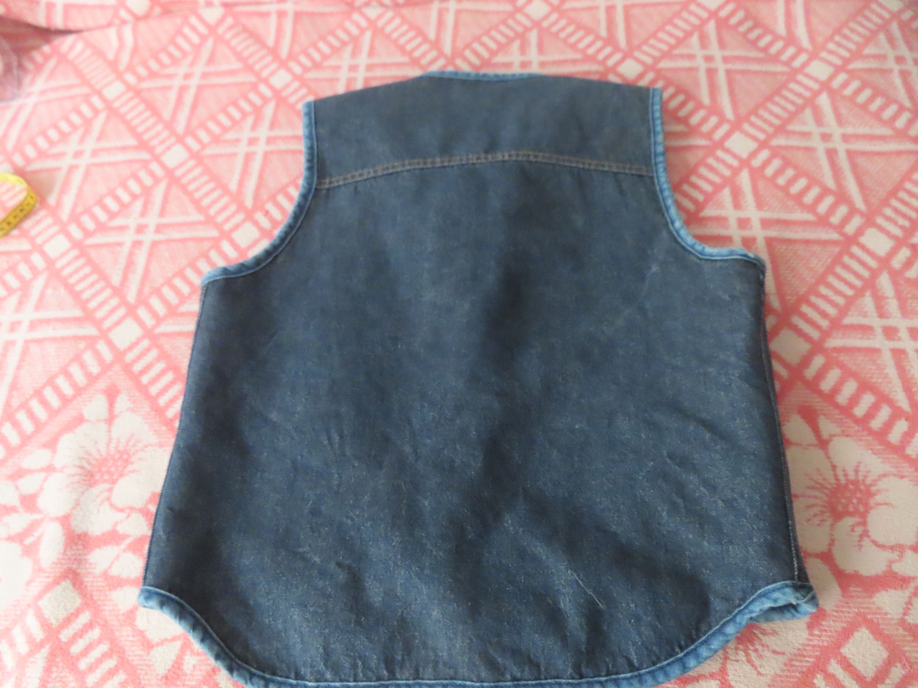 Carhartt × Vintage CARHARTT Large tall Sherpa Lined Denim SnapFront Gilet Vntg Size US L / EU 52-54 / 3 - 5 Thumbnail