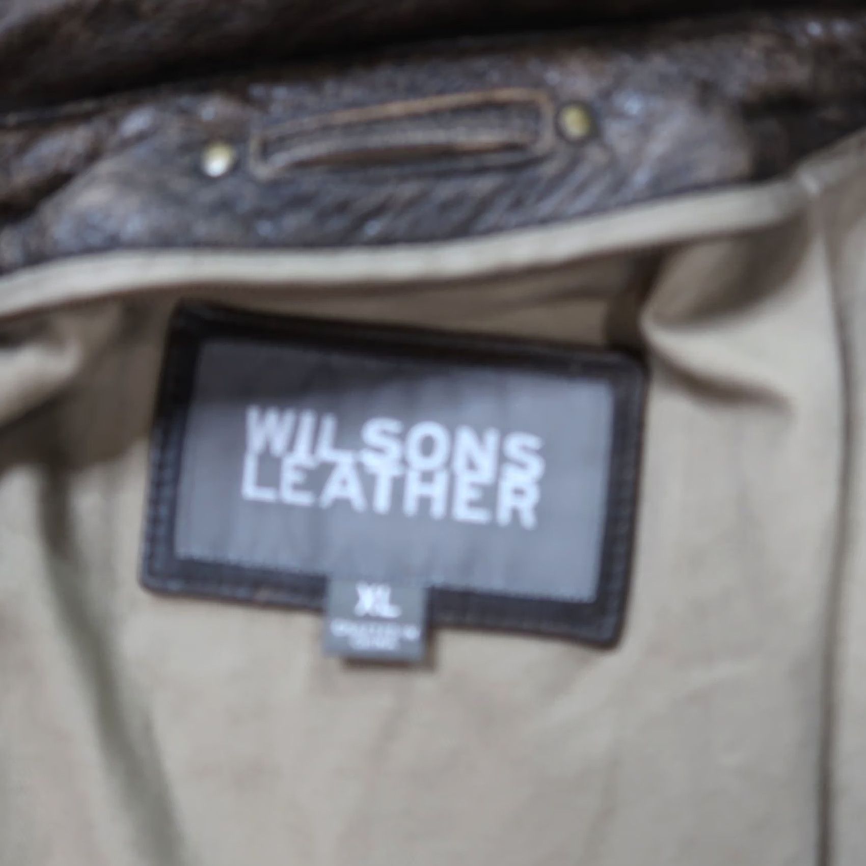 Vintage VINTAGE Wilsons Leather Jacket Men's XL Brown Full Zip Dean Winchester Supernatural 90s Classic Overcoat Size US XL / EU 56 / 4 - 6 Thumbnail