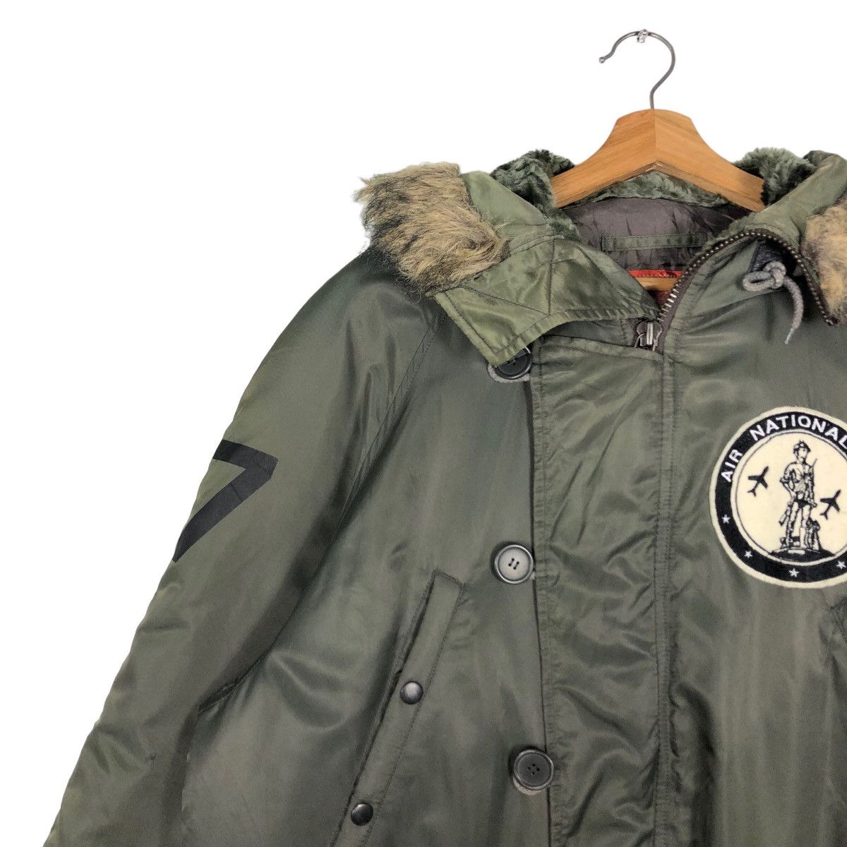 Avirex 🔥90’s Vintage Heavy Jacket Avirex USA Mink Fur Hoodie Size US L / EU 52-54 / 3 - 6 Thumbnail