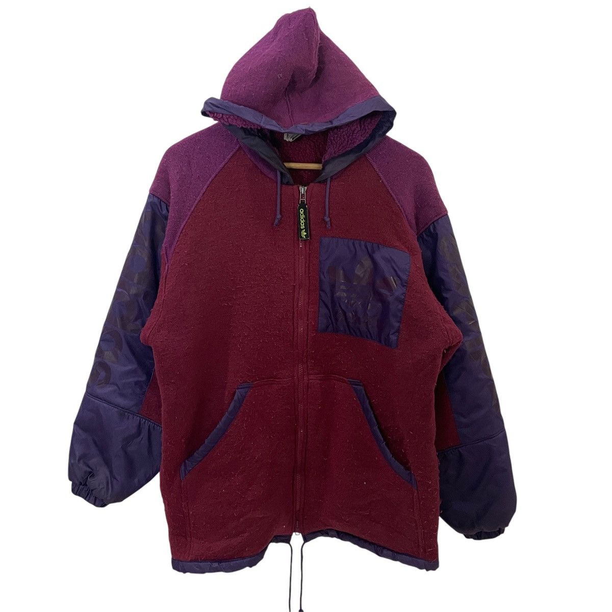 Adidas Vintage 90s Adidas Hoodies Jacket Size US M / EU 48-50 / 2 - 1 Thumbnail