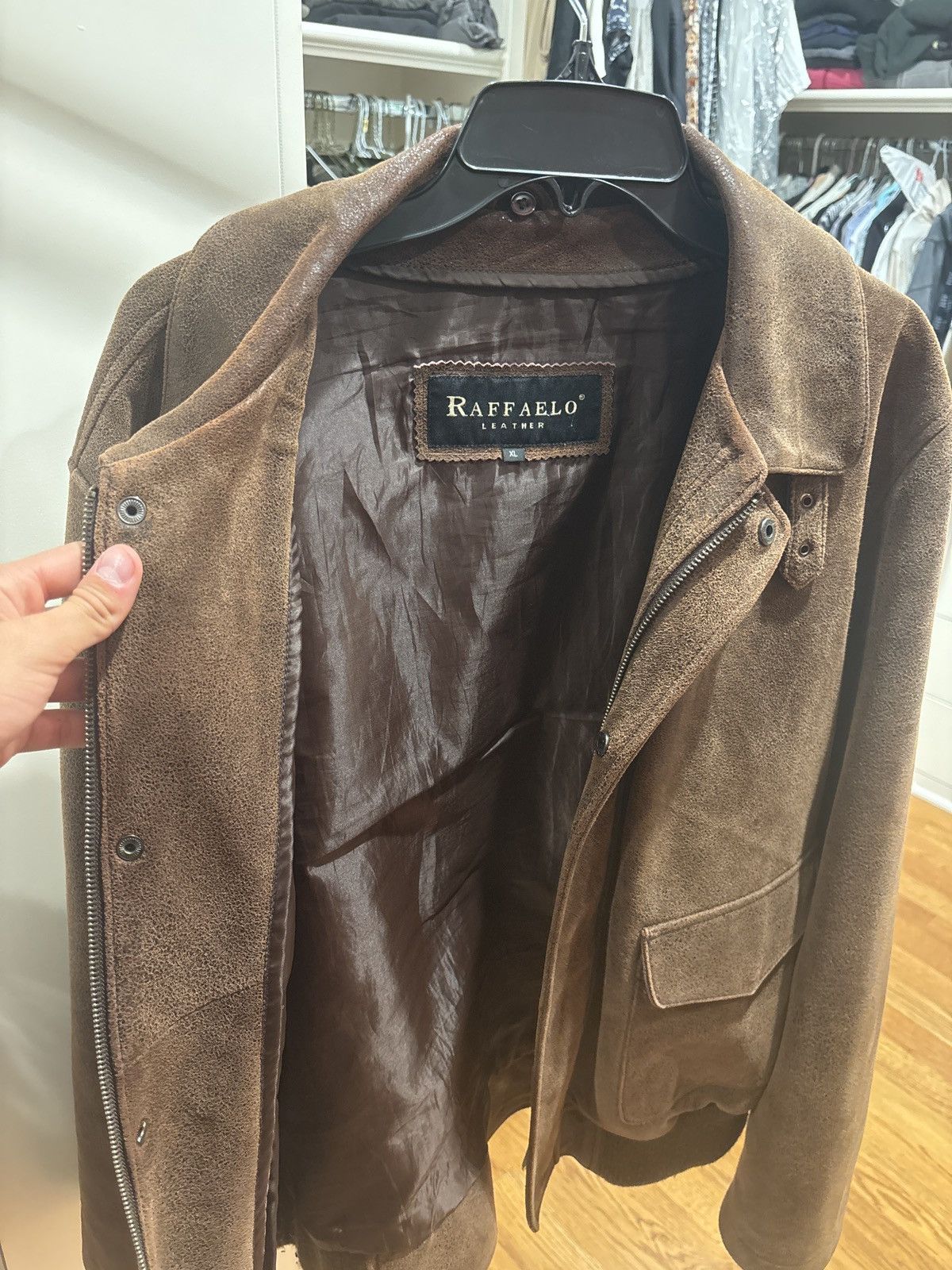 Other Raffaelo Vintage Leather Jacket Size US XL / EU 56 / 4 - 3 Thumbnail