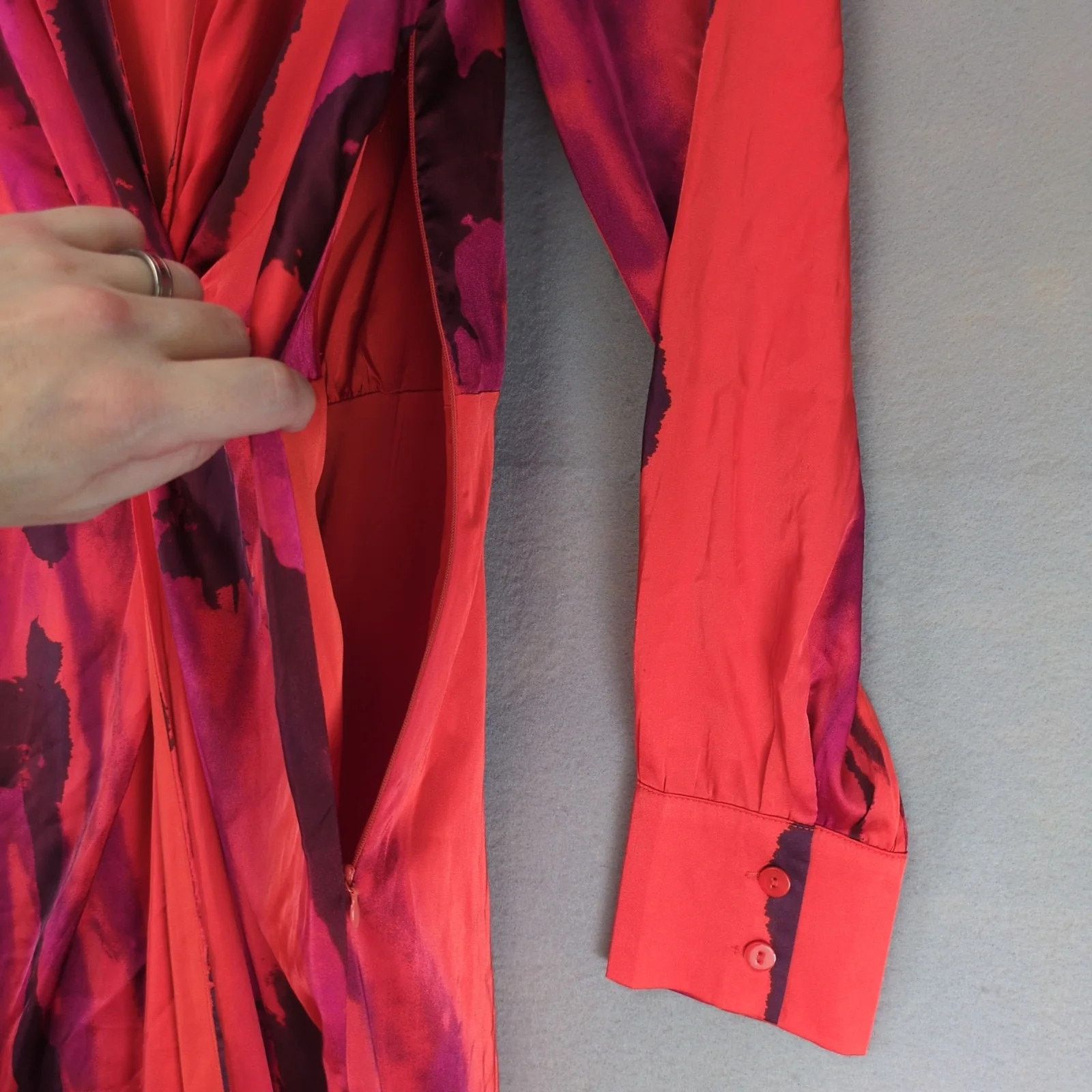 Other NWT Fashion Nova Luxe Gabriella Long Sleeve Maxi Dress Wrap Size L / US 10 / IT 46 - 9 Thumbnail