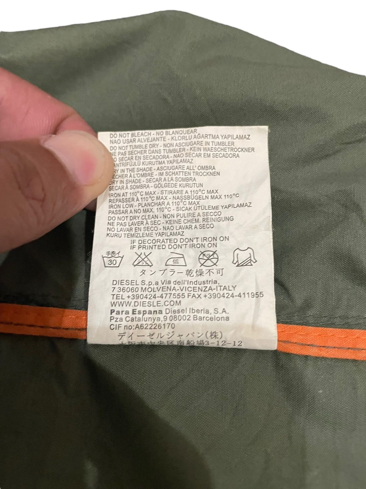 Diesel Vintage 90s Diesel Hooded Spalmatura Water Resistance Jacket Size US XL / EU 56 / 4 - 24 Thumbnail