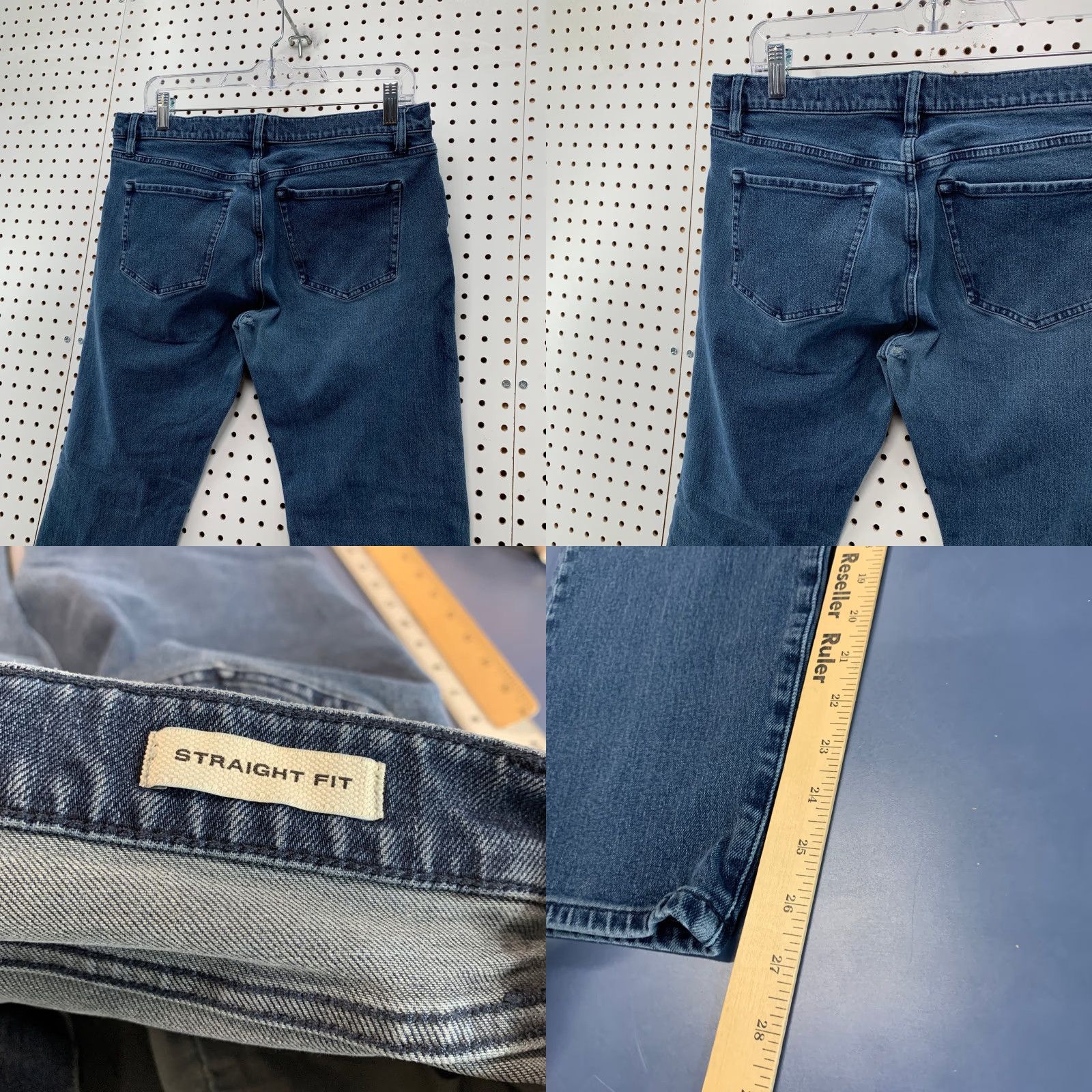 Flint And Tinder Flint and Tinder Denim Jeans Mens Size 33x27 Blue Straight Fit 32x30 Size US 32 / EU 48 - 8 Thumbnail