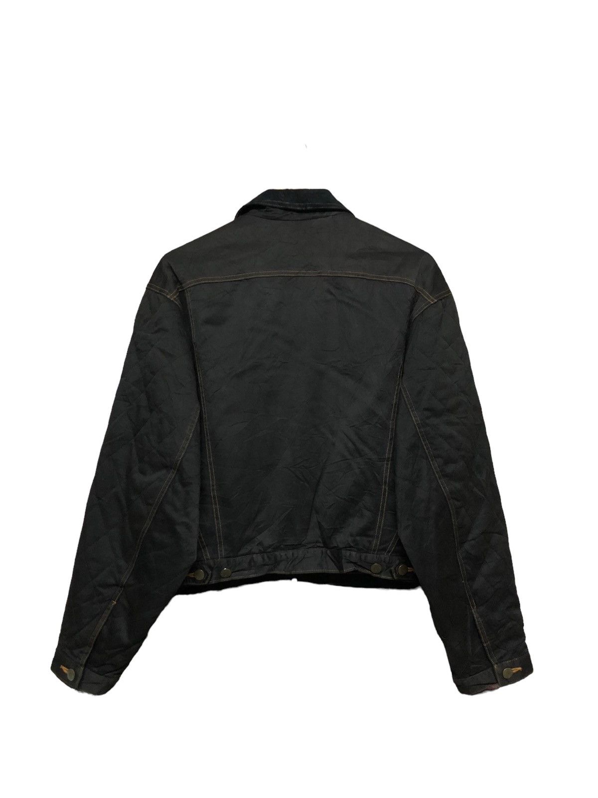 Kenzo × Vintage Vtg🔥Luxury Kenzo Jeans Black Trucker Denim Jacket Size US L / EU 52-54 / 3 - 3 Thumbnail