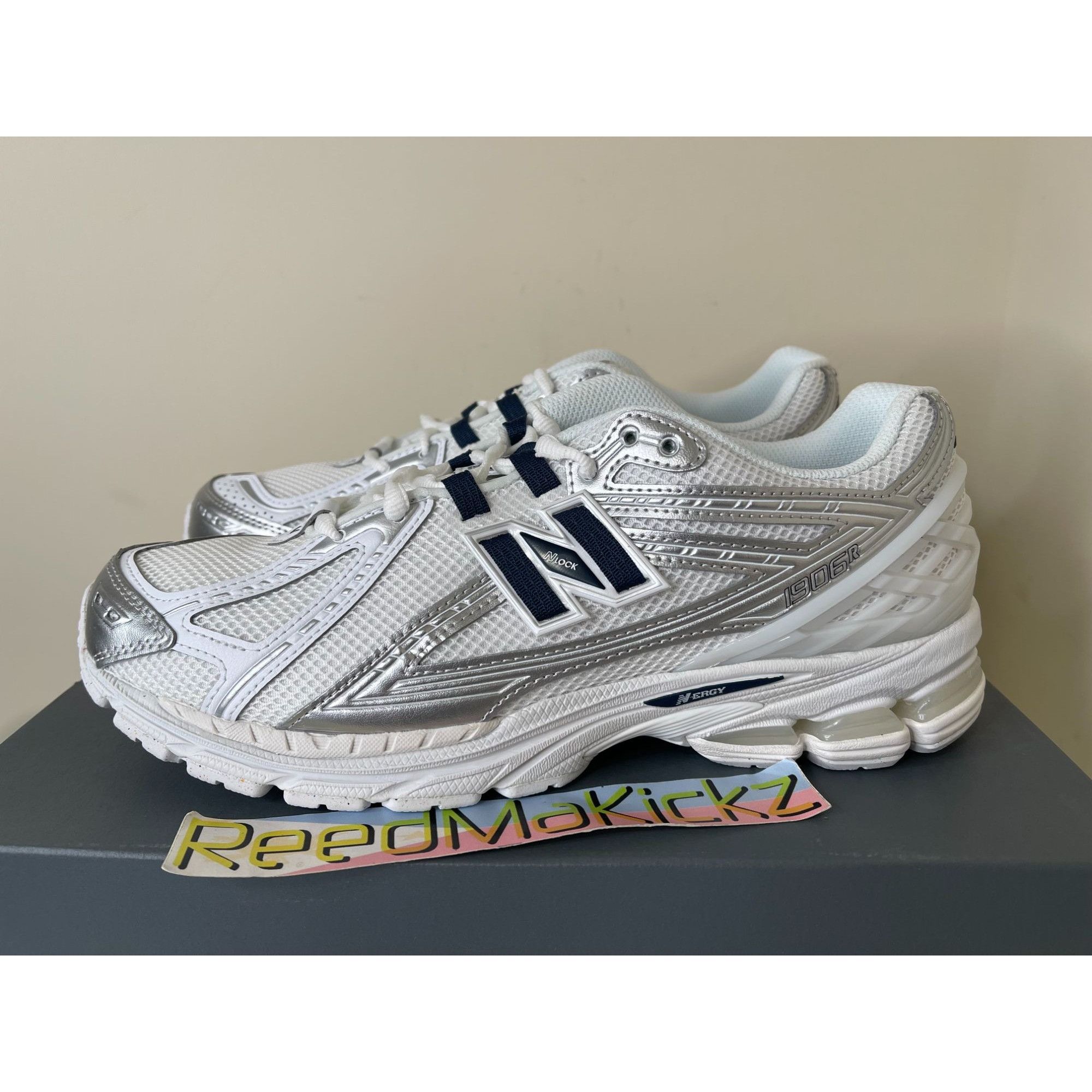 New Balance New Balance 1906R White Navy Metallic Mens 10.5us Size US 10.5 / EU 43-44 - 1 Thumbnail