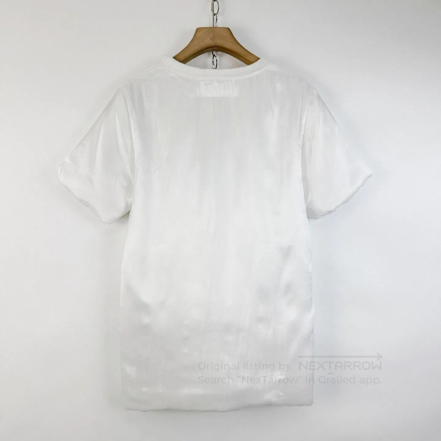 MM6 MM6 White Satin Short-Sleeve Top. Size M / US 6-8 / IT 42-44 - 2 Thumbnail