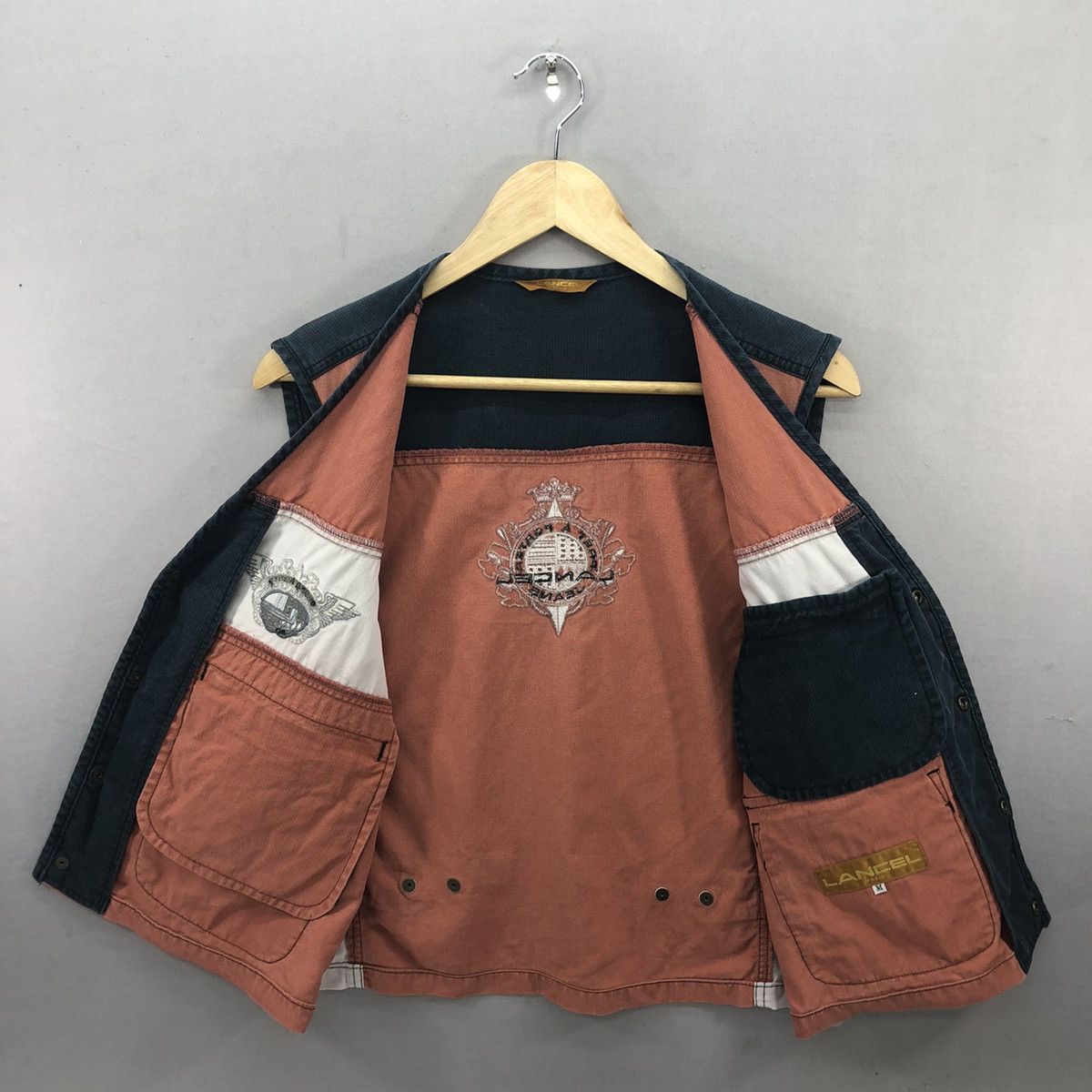 Lancel Vintage 90’s Lancel Colour Block Vest Size US M / EU 48-50 / 2 - 5 Thumbnail