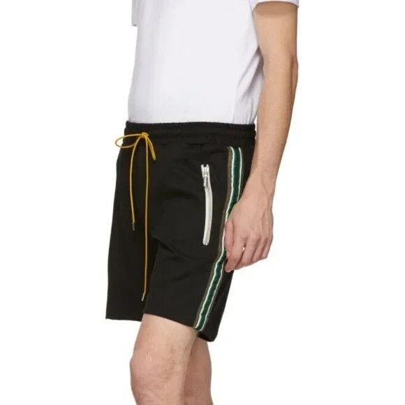 Rhude Rhude Traxedo Shorts Size S Mens Black Green NWT Size US 28 / EU 44 - 14 Thumbnail