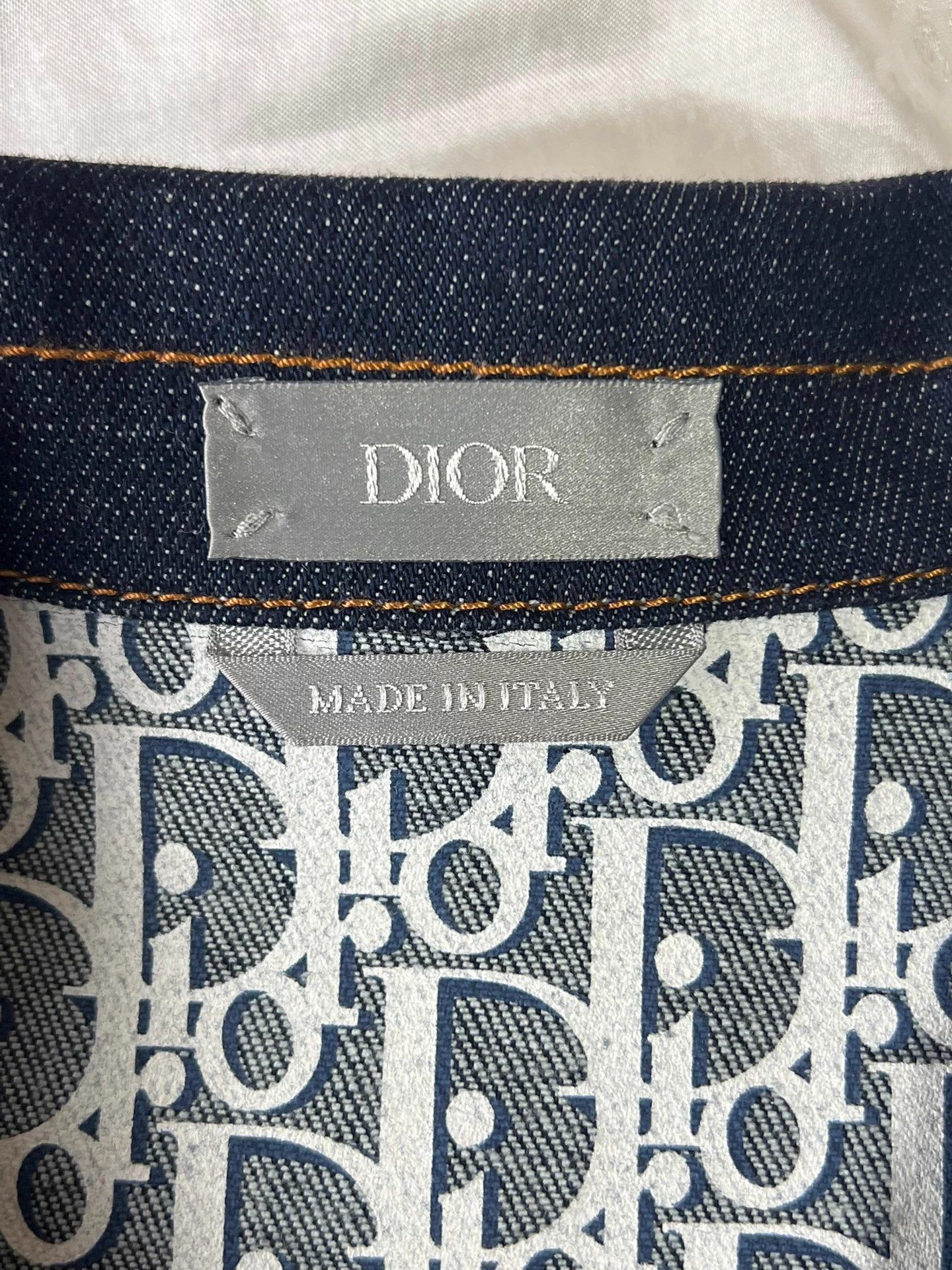 Dior Dior Denim Jacket IT50 Classic Monogram Near New Size US M / EU 48-50 / 2 - 7 Thumbnail