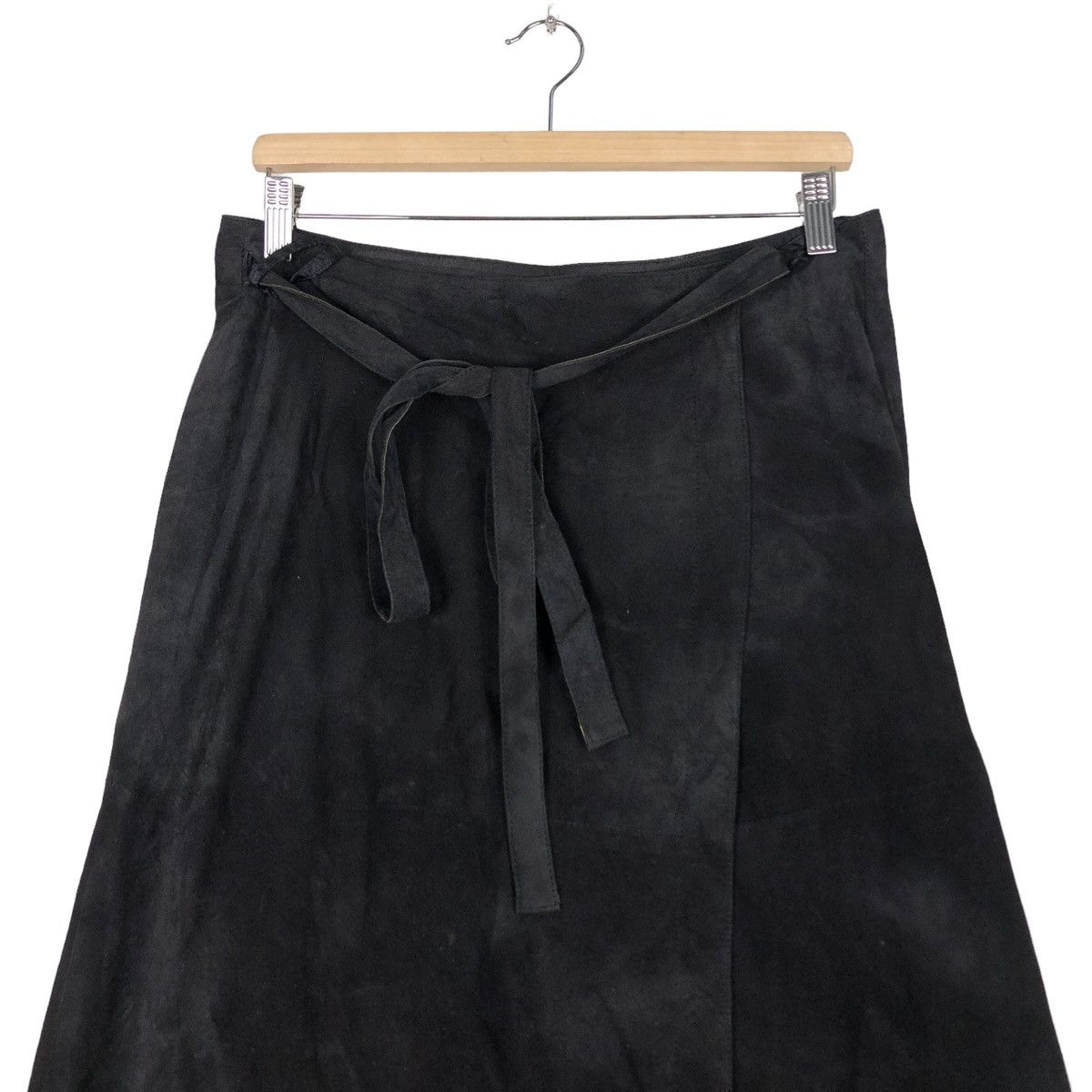 Burberry 🔥Rare Genuine Leather Long Skirt Burberry London Size 25" / US 0 / IT 36 - 3 Thumbnail