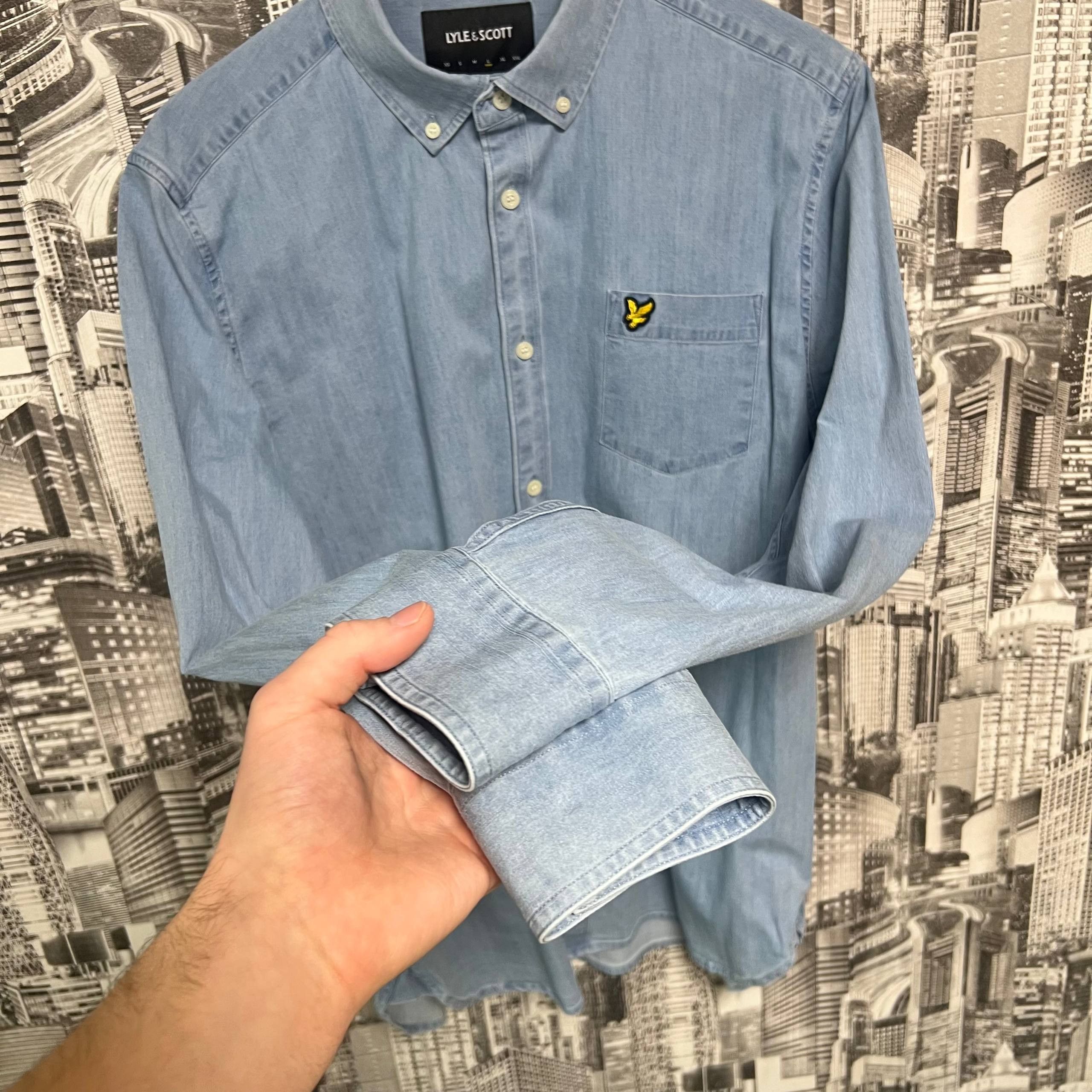 Lyle & Scott Lyle Scott Denim Button Ups Shirt Size L Size US L / EU 52-54 / 3 - 10 Thumbnail