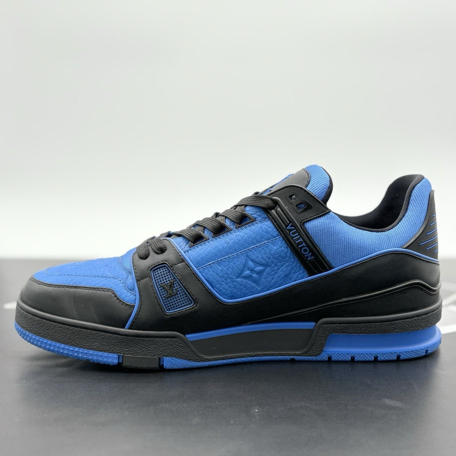 Louis Vuitton 12-12.5 US Louis Vuitton Trainer ' Black Blue ' | GREAT COND Size US 12 / EU 45 - 4 Thumbnail