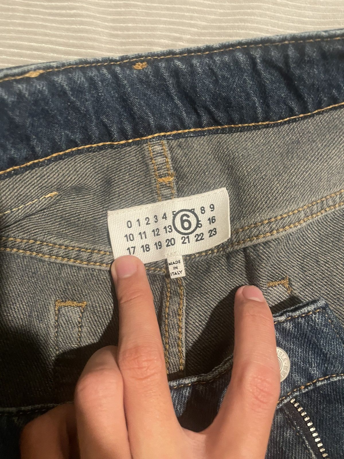 Maison Margiela Mm6 Two tone denim Size US 31 - 10 Thumbnail