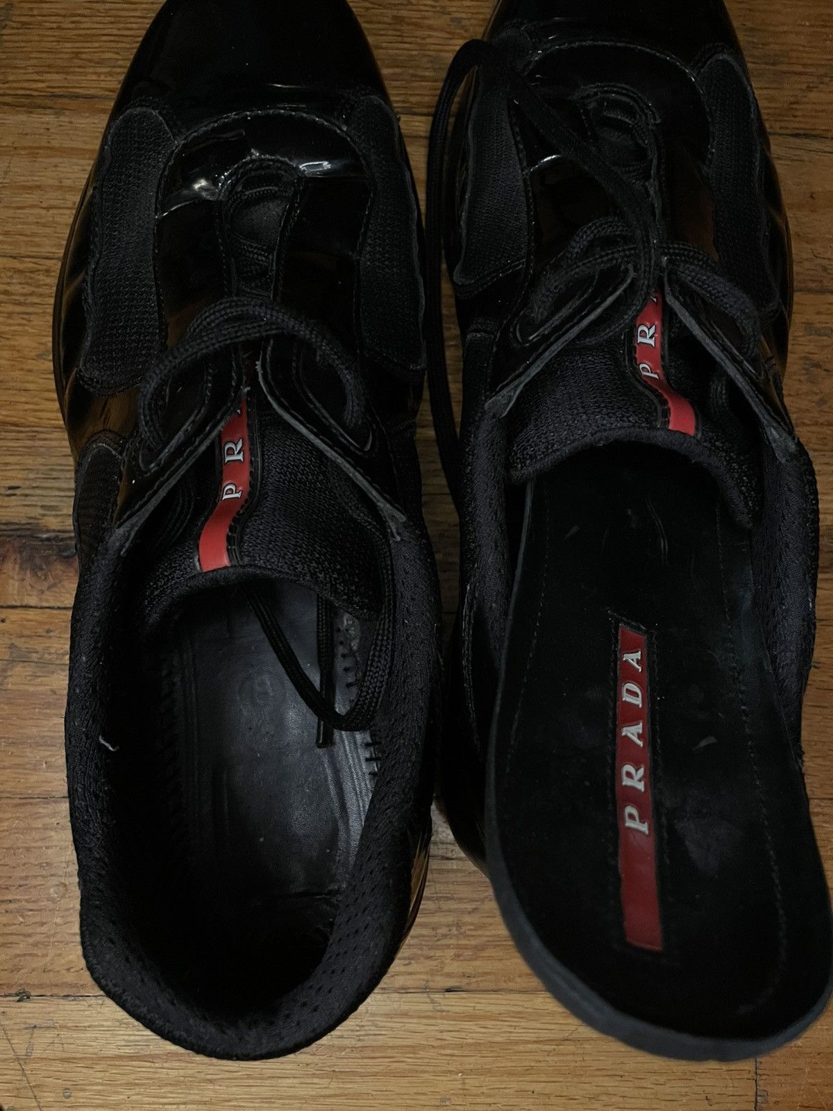 Prada Prada America's Cup Black Patent Leather | No Box Rare Size US 9 / EU 42 - 10 Thumbnail