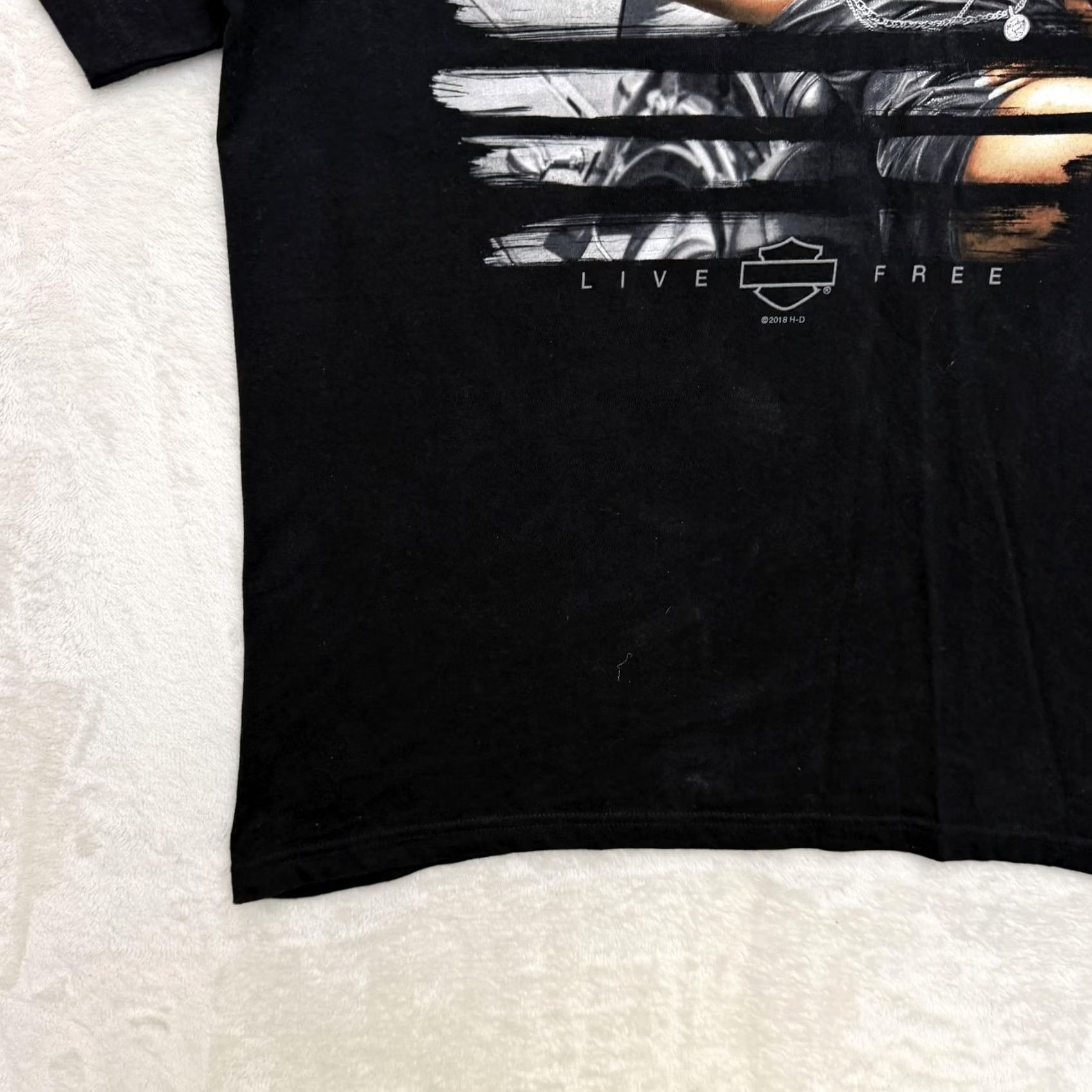 Harley Davidson Harley-Davidson American Dream Babe Shirt Mens XL Black War Horse Ocala Graphic T-Shirt Short Sleeve Crew Neck Logo 90s? Size US XL / EU 56 / 4 - 7 Thumbnail