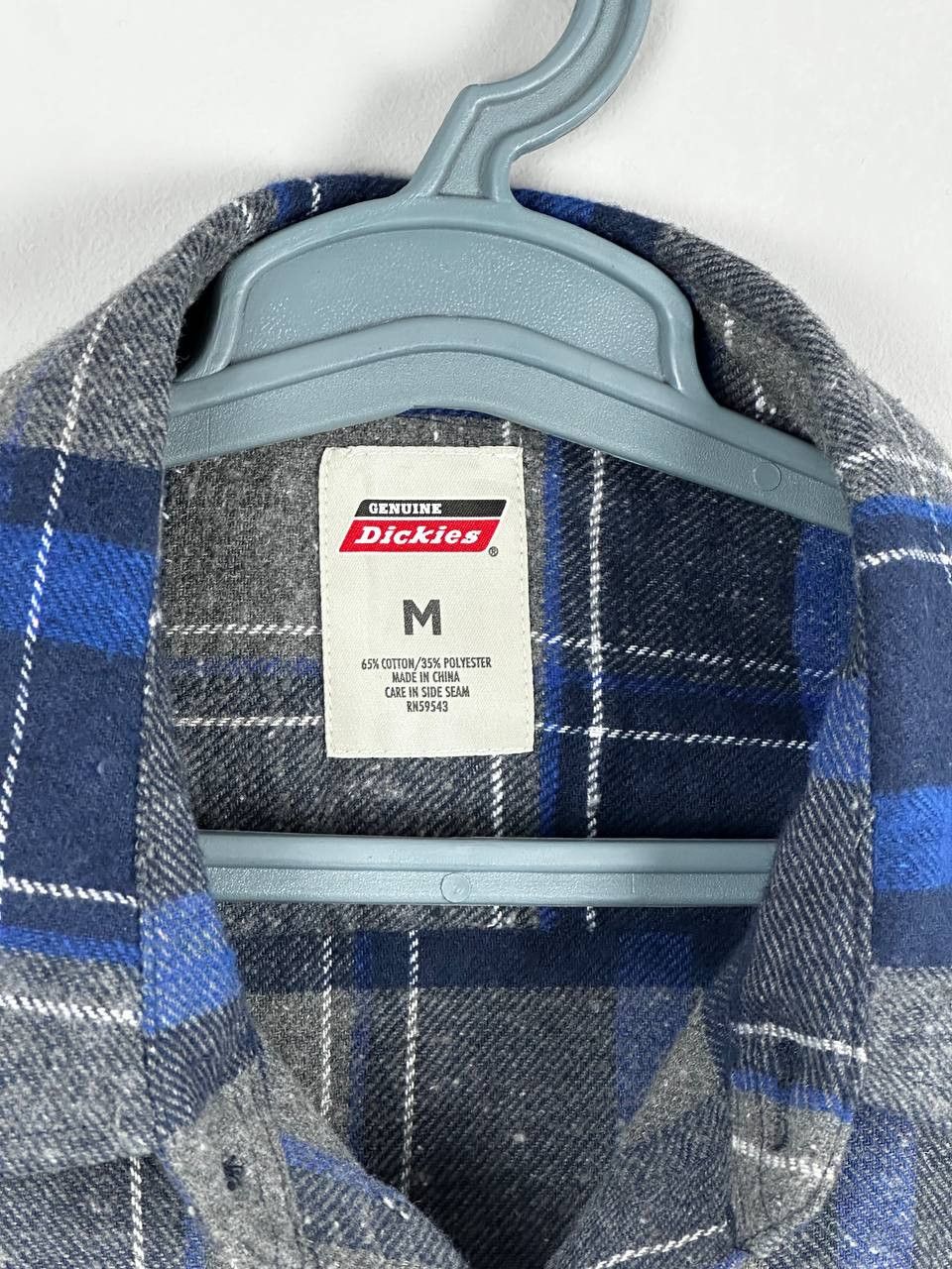 Flannel Vintage DICKIES Blue Woven Flannel Shirt Size M Size US M / EU 48-50 / 2 - 4 Thumbnail