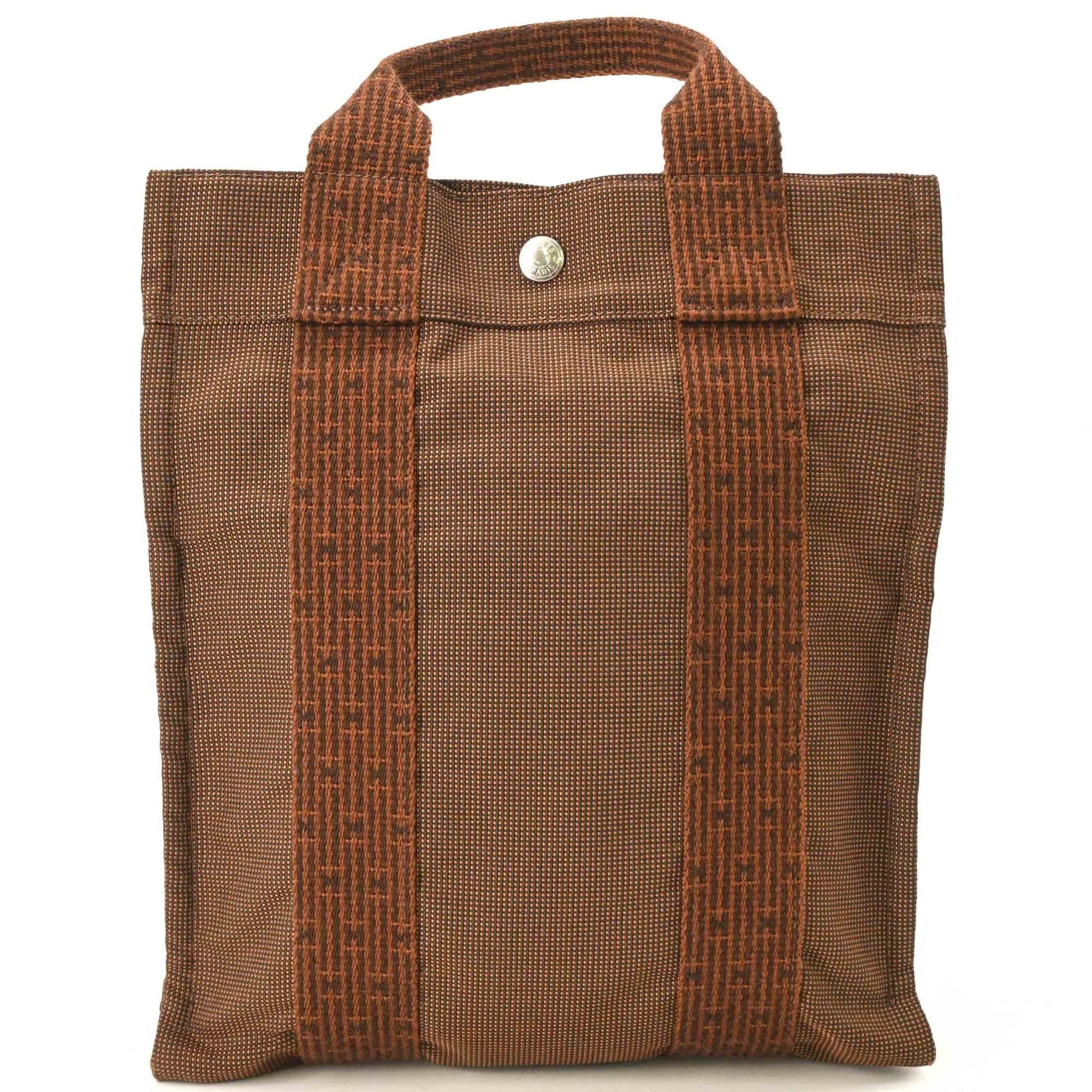 Hermes Hermes Herline Ad PM Nylon Canvas Tote Backpack for Men and Women, Brown Size ONE SIZE - 1 Thumbnail