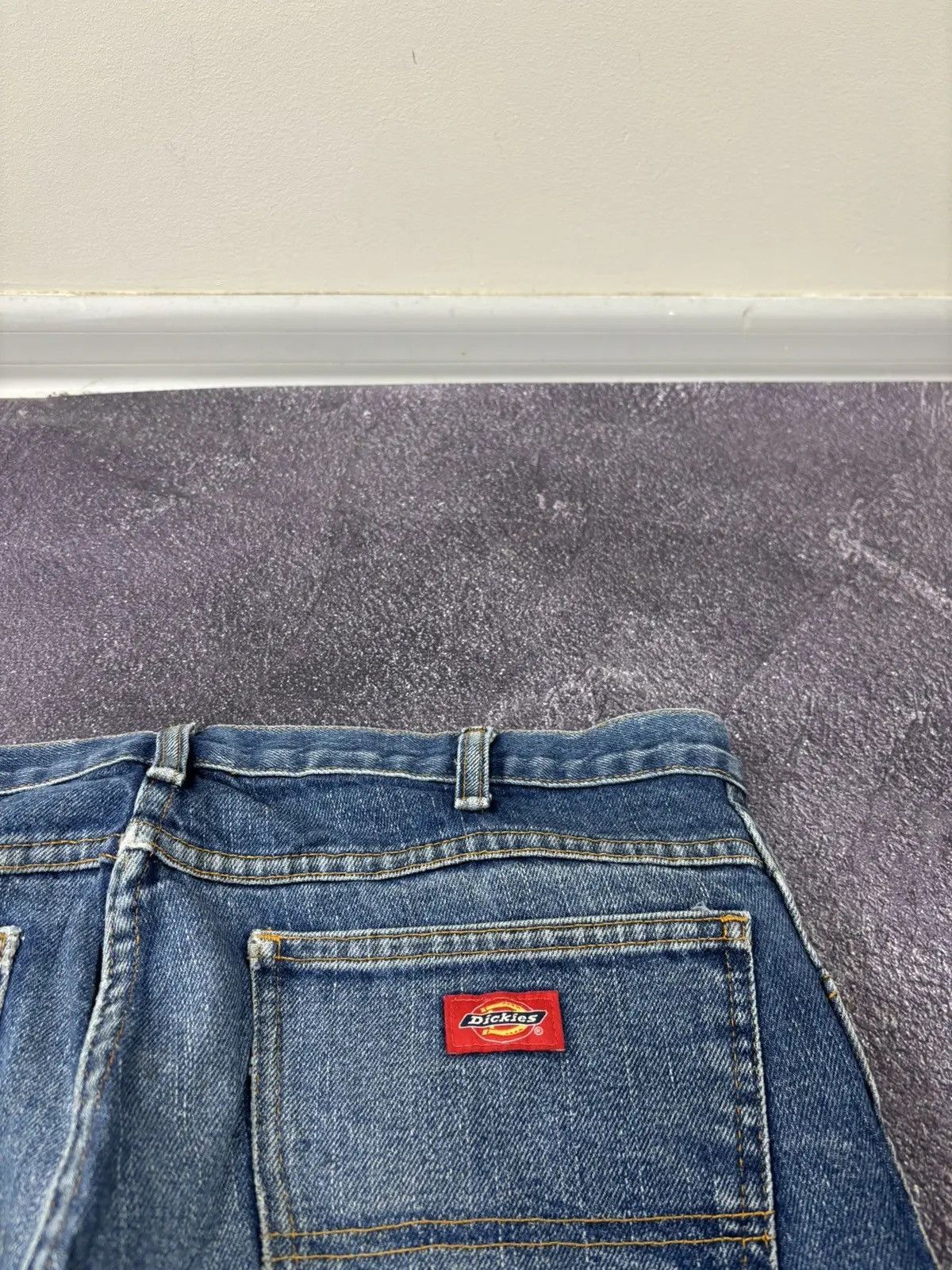 Dickies × Vintage Vintage Dickies Faded Blue Denim Hype Work Baggy Jeans Size US 36 / EU 52 - 7 Thumbnail