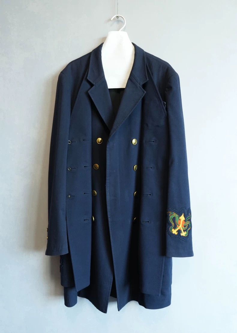 Yohji Yamamoto Yohji Yamamoto 12AW double-row gold buckle sticker coat-250 Size US L / EU 52-54 / 3 - 2 Thumbnail