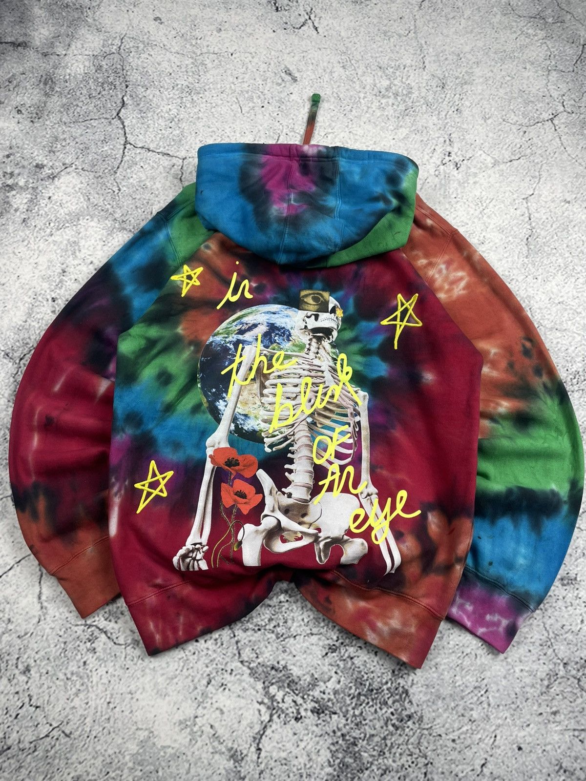 Travis Scott Astroworld L Europa 2019 Tour Tie-Dye Hoodie Streetwear Size US L / EU 52-54 / 3 - 2 Thumbnail