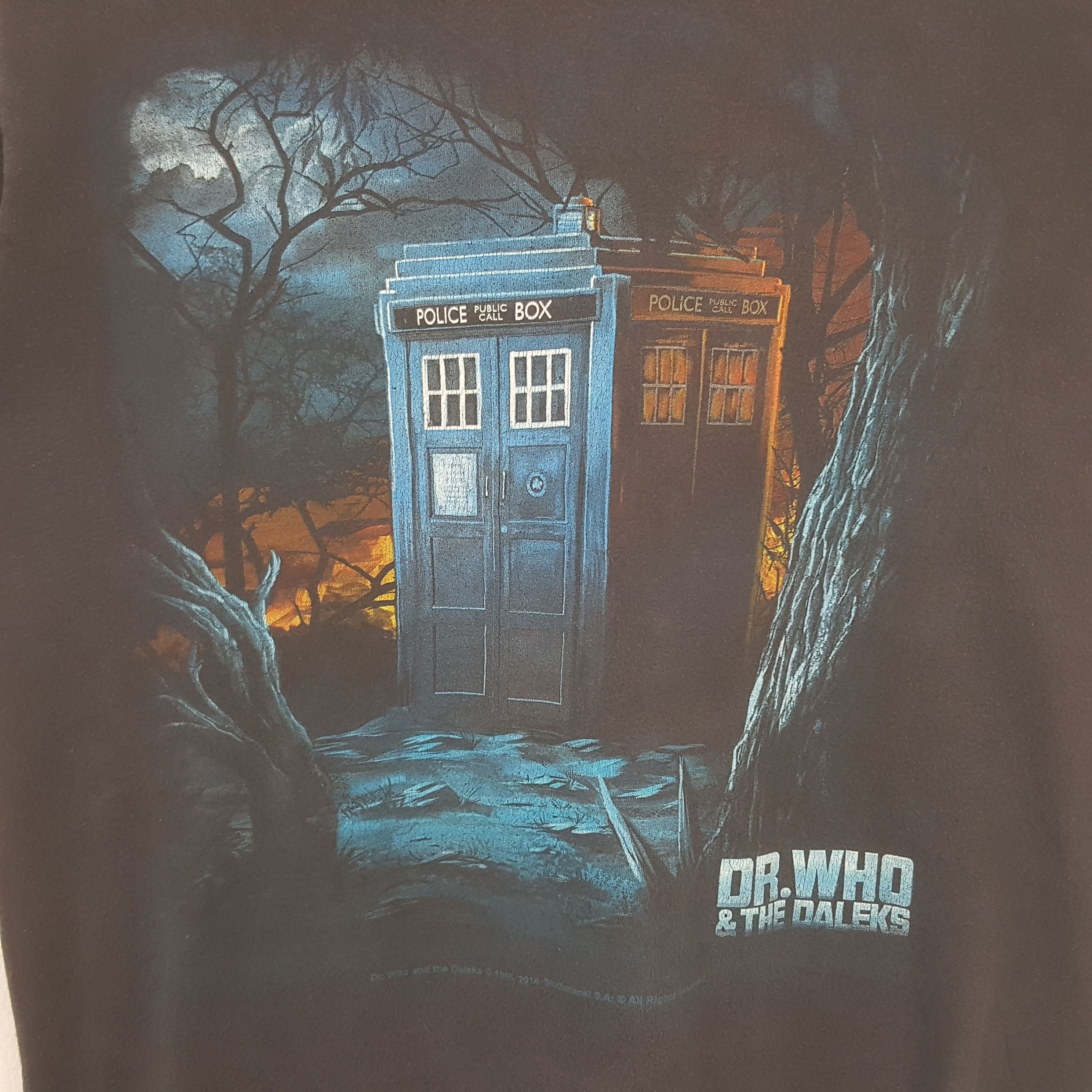 Vintage Vintage Dr. Who & The Daleks American Movie Tshirt RR17 Size US M / EU 48-50 / 2 - 2 Thumbnail